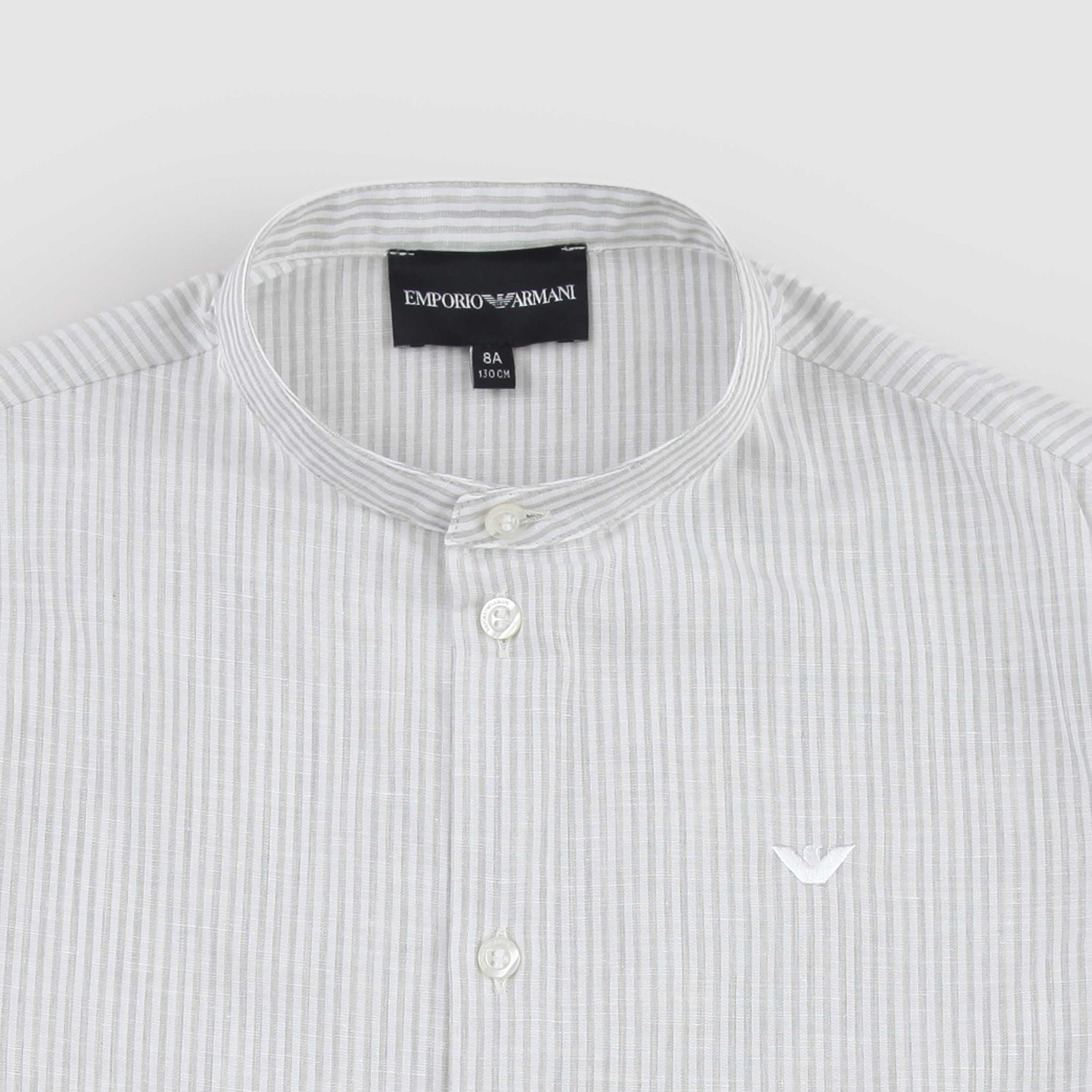 Camicia con Colletto alla Coreana Firmata ARMANI JUNIOR