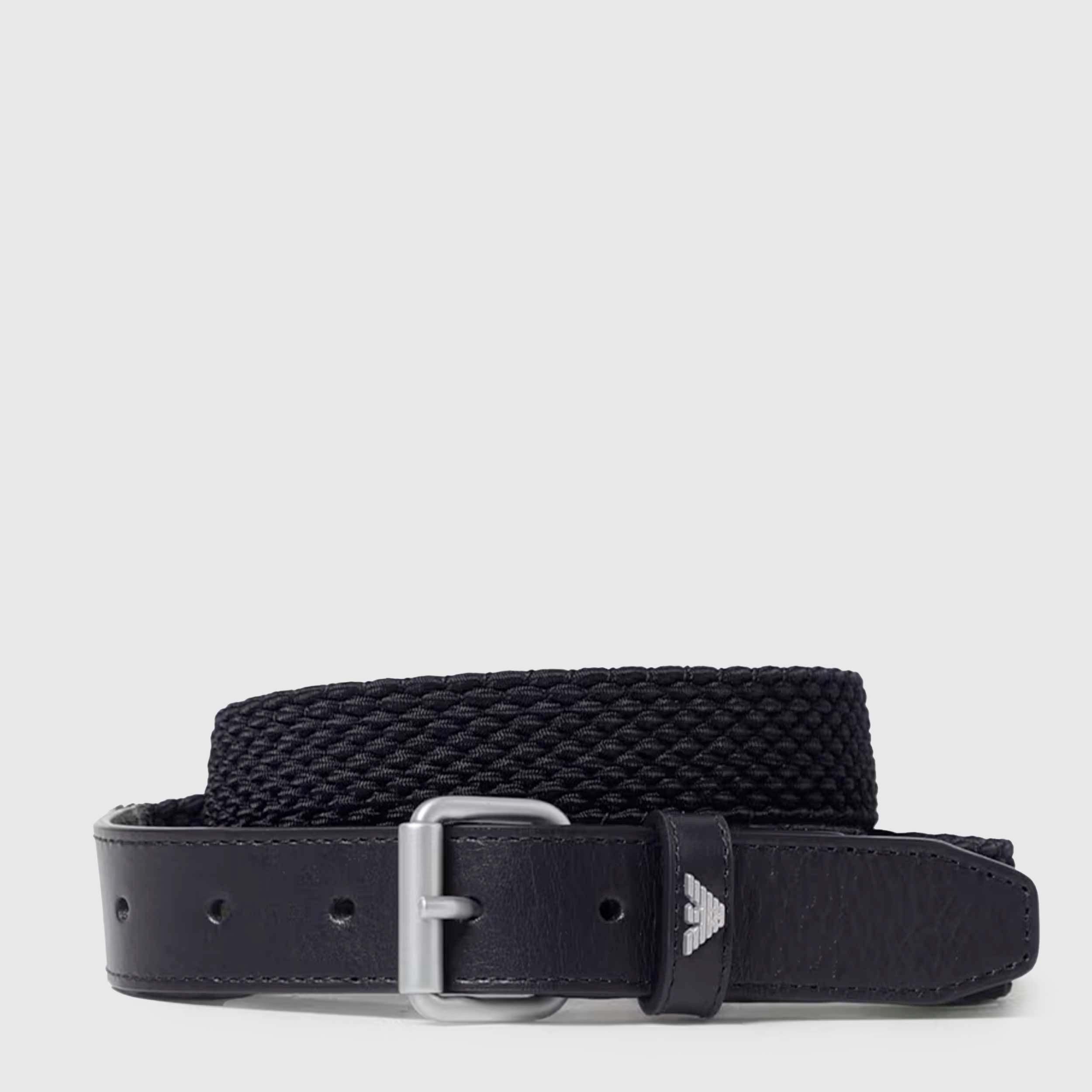 Cintura in Tessuto Intrecciato Stretch Firmata ARMANI JUNIOR