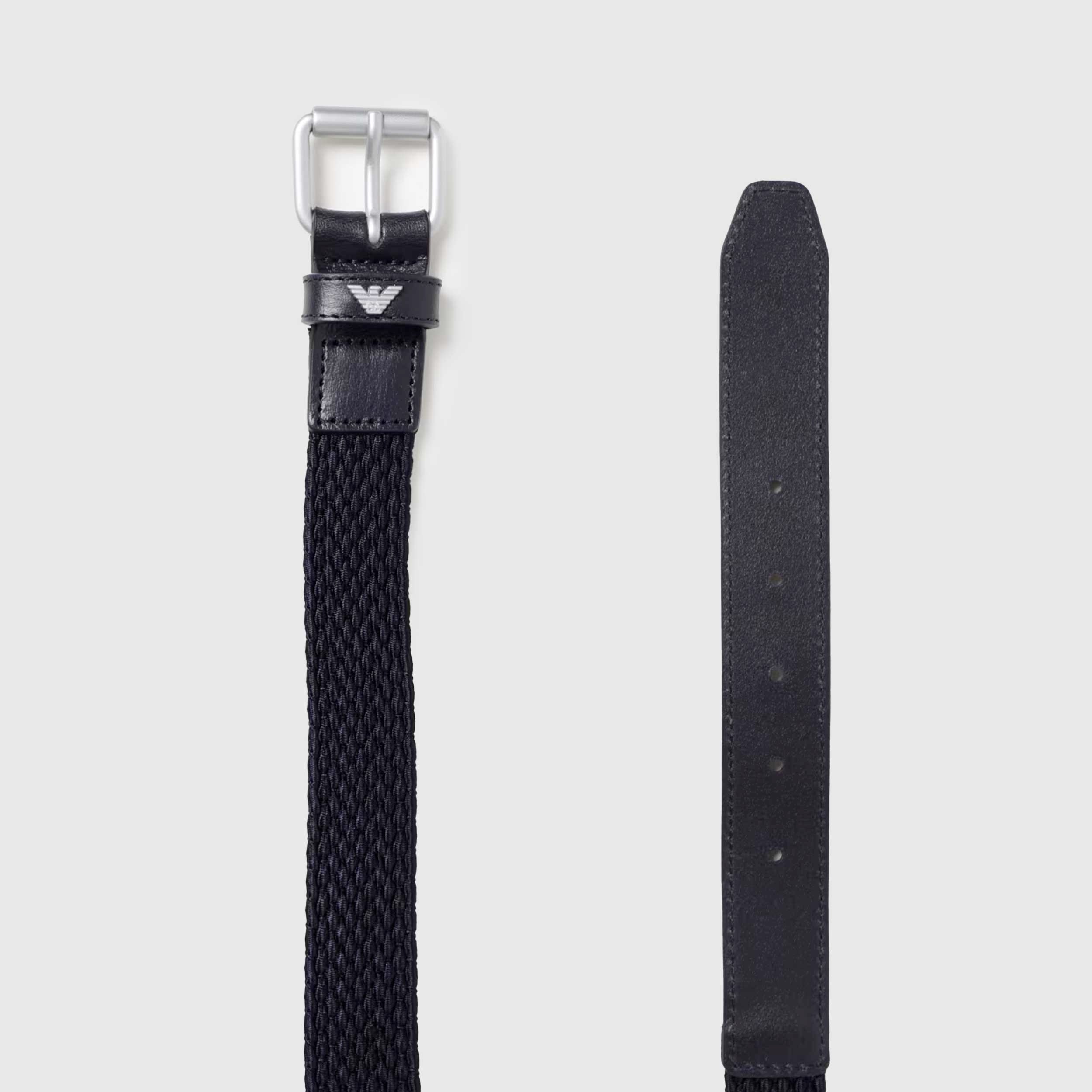 Cintura in Tessuto Intrecciato Stretch Firmata ARMANI JUNIOR