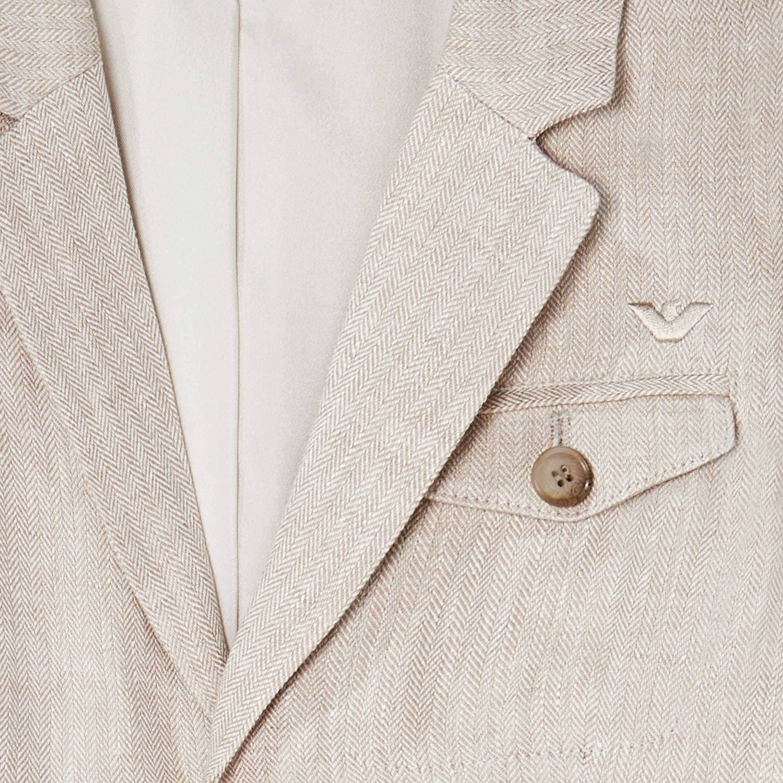 Giacca Color Sabbia a Due Bottoni Firmata ARMANI JUNIOR