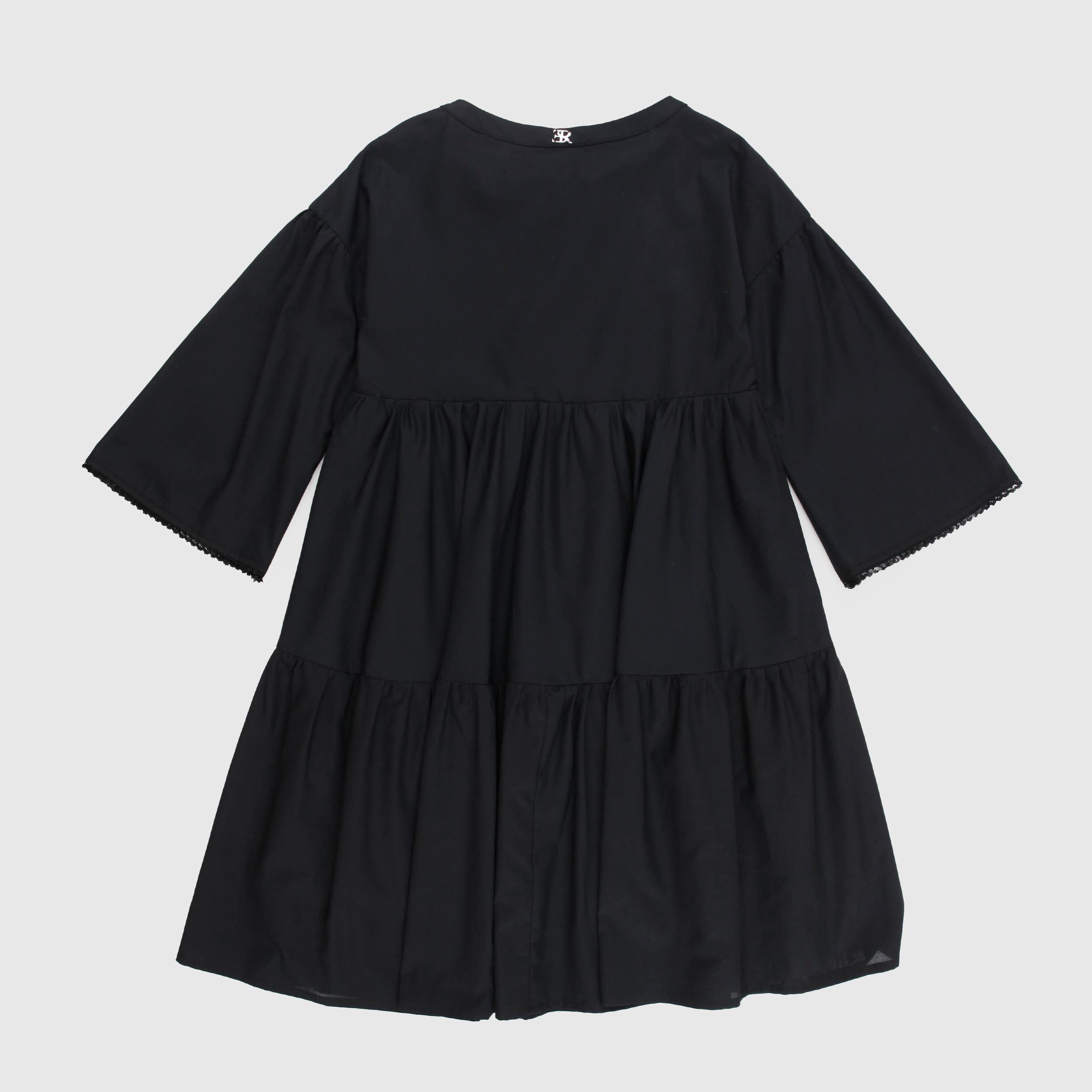 Black Crew Neck Dress by ERMANNO SCERVINO
