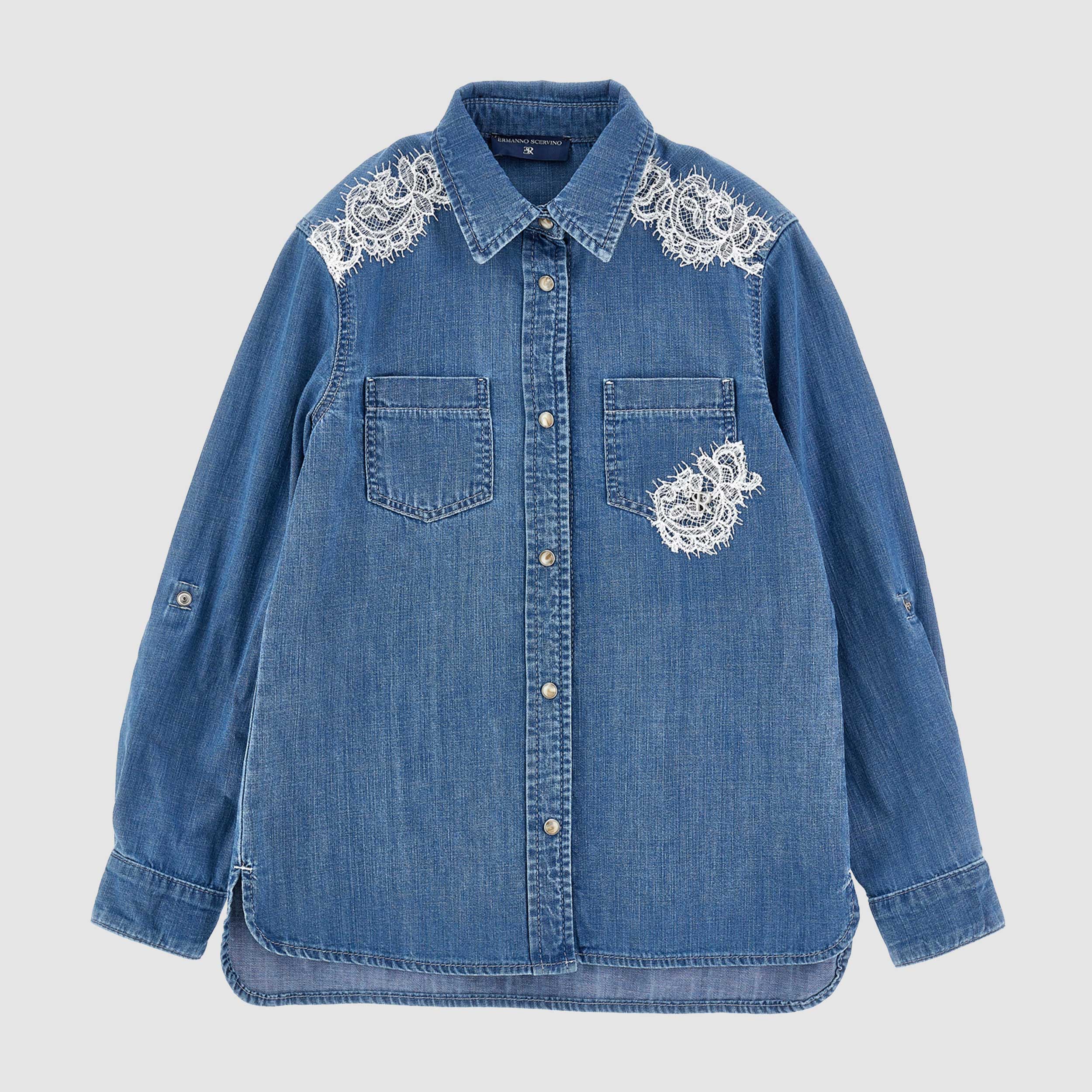 Camicia di Jeans Celeste Firmata ERMANNO SCERVINO