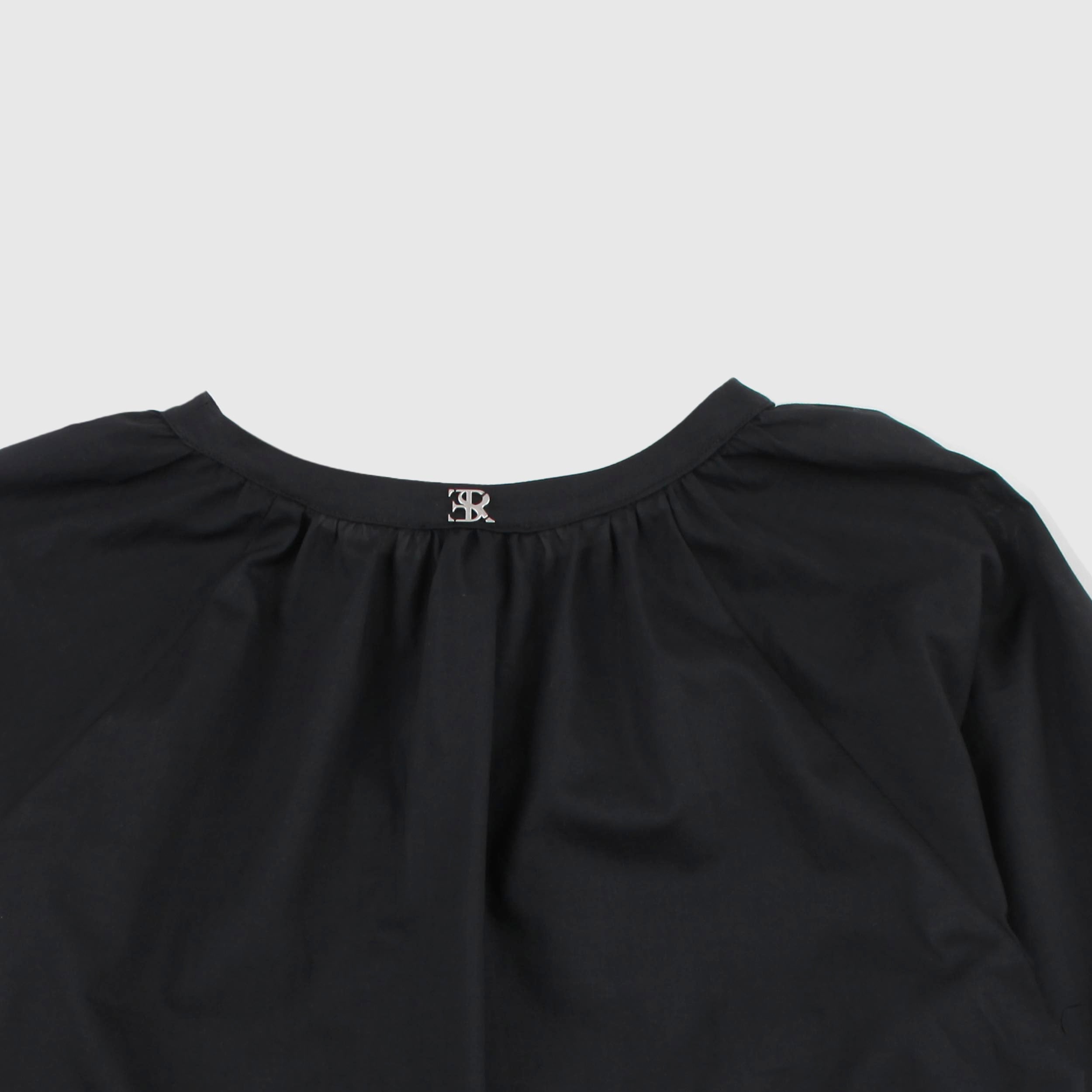 Camicia Nera con Ricamo sul Davanti Firmata ERMANNO SCERVINO