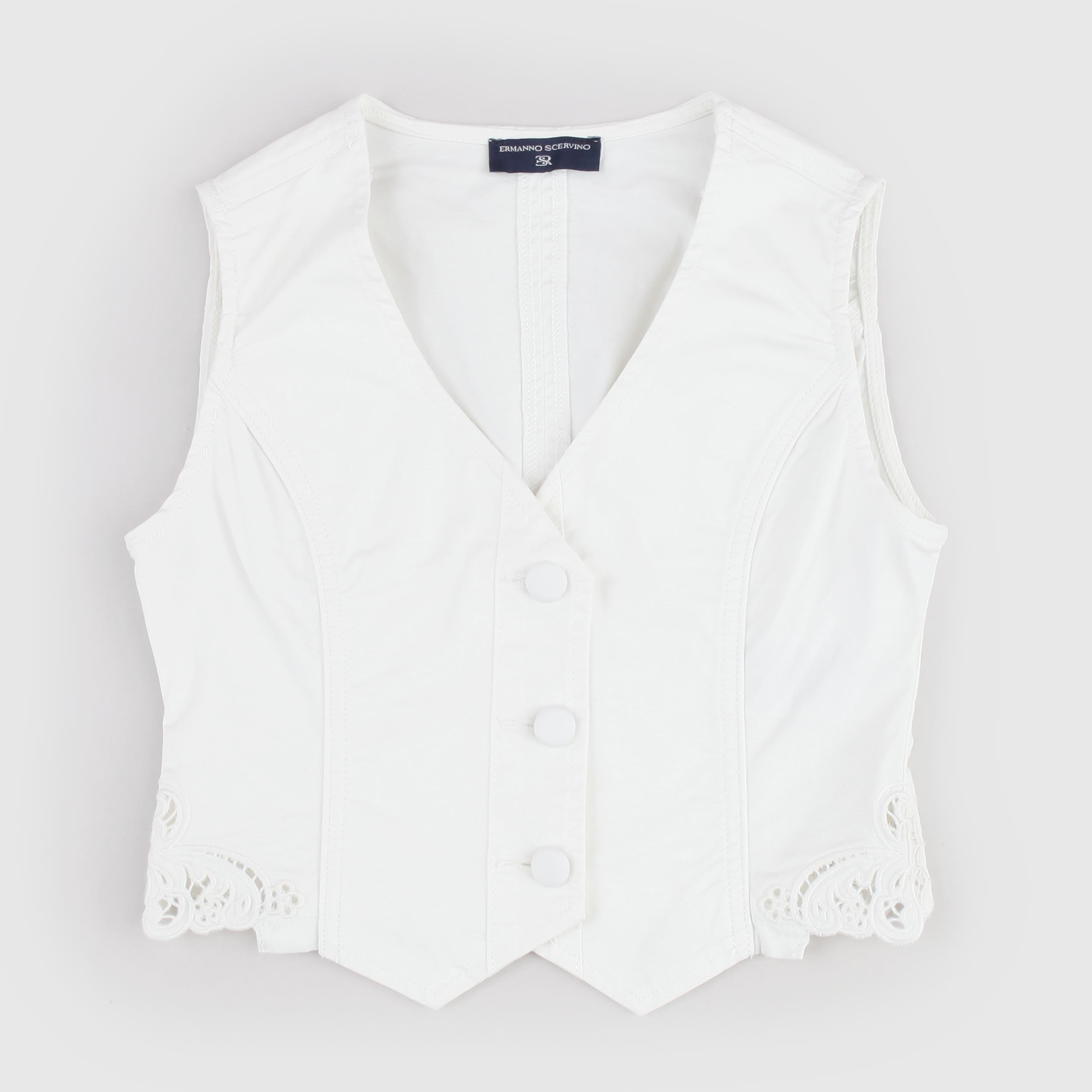 Gilet in Tessuto Denim Firmato ERMANNO SCERVINO