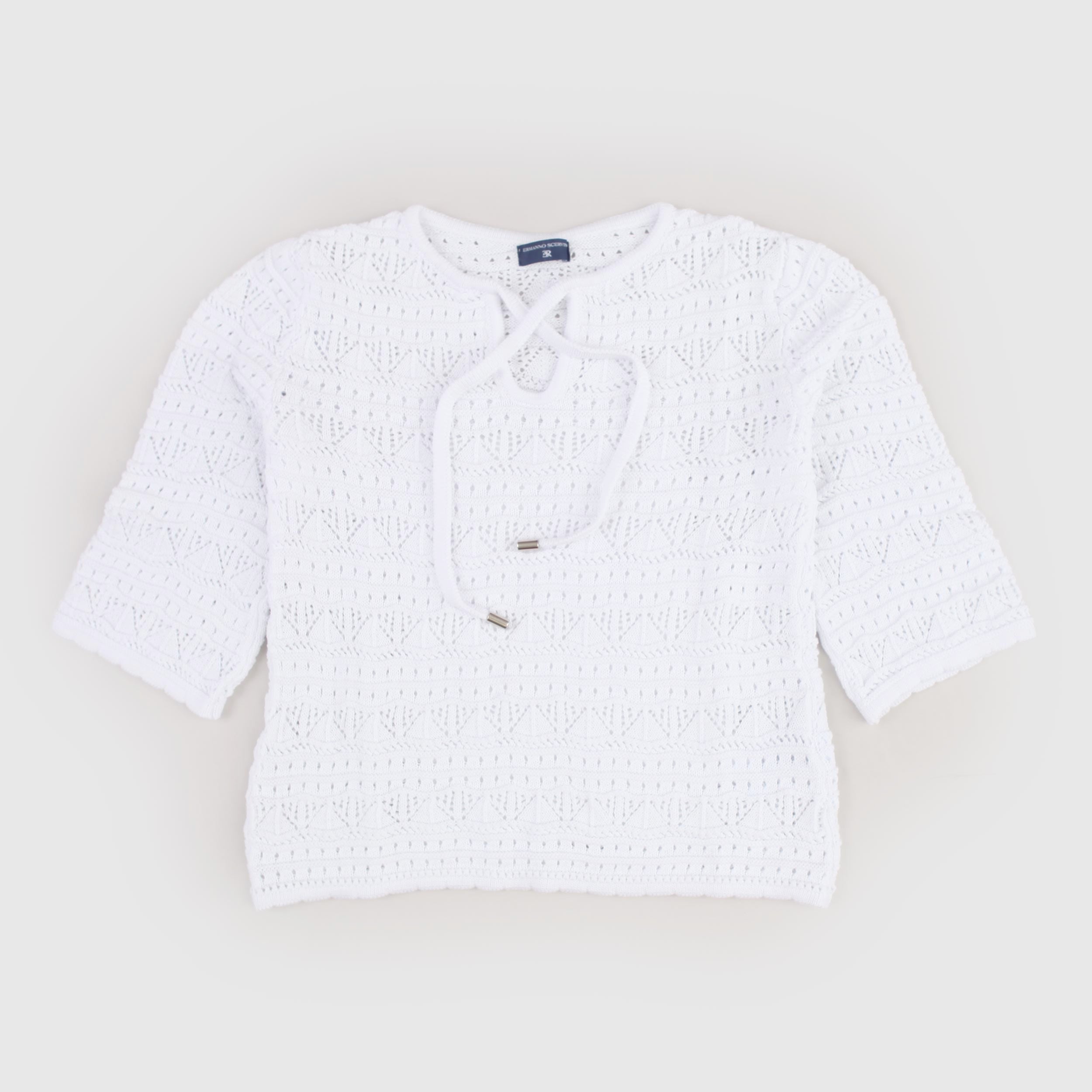 White Shirt with Small Holes by ERMANNO SCERVINO
