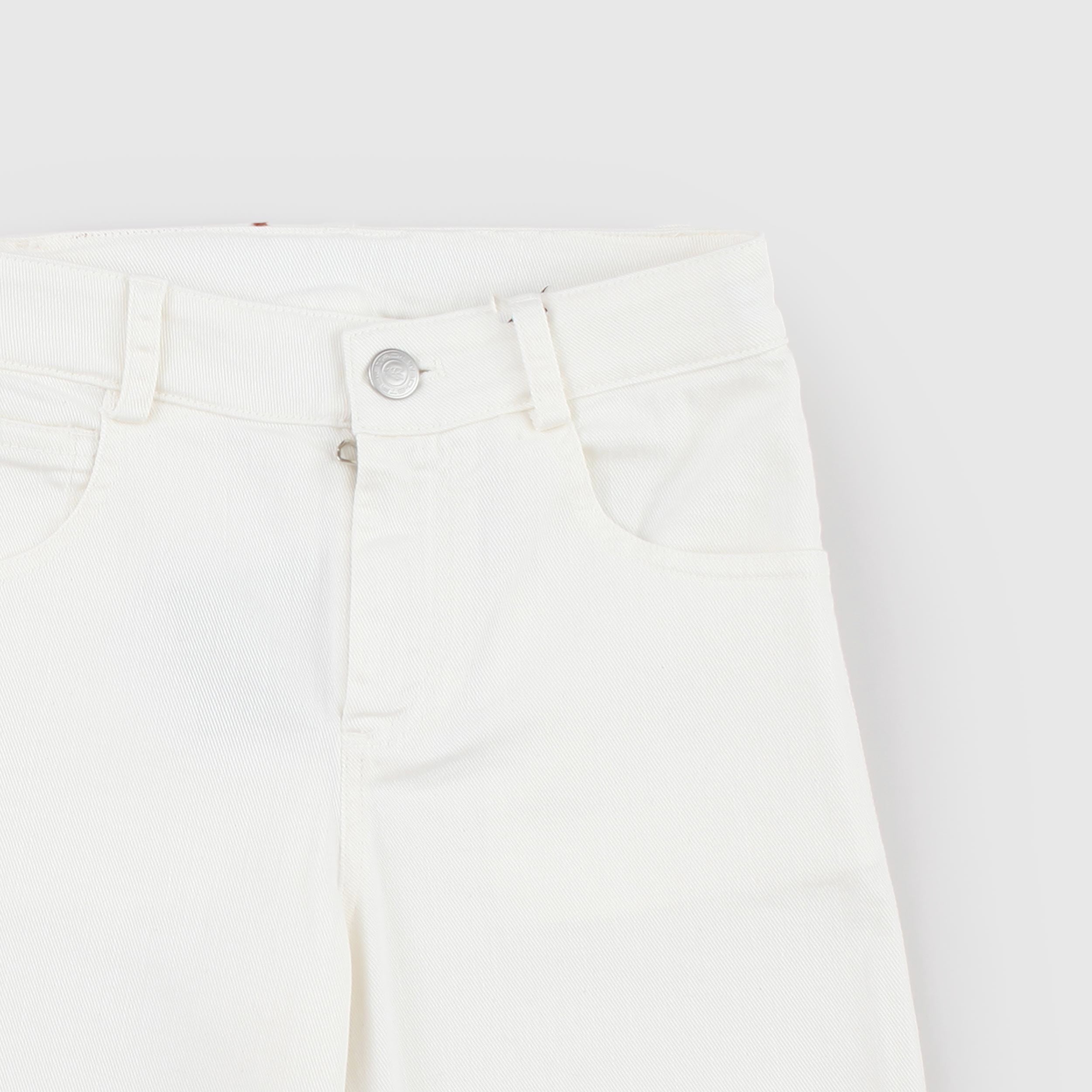 Bermuda Latte con Ricamo sul Retro Firmato ETRO