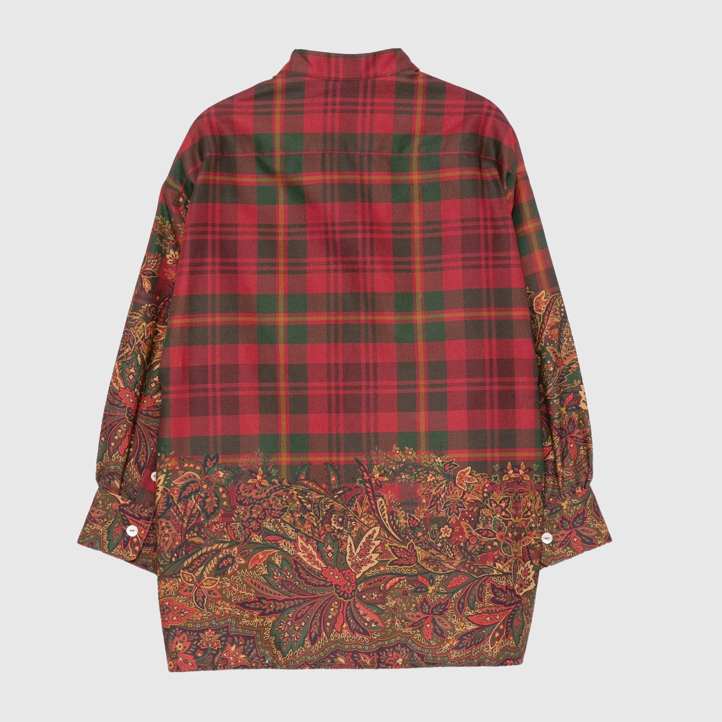 Camicia a Quadri con Motivo Paisley per Ragazza by ETRO