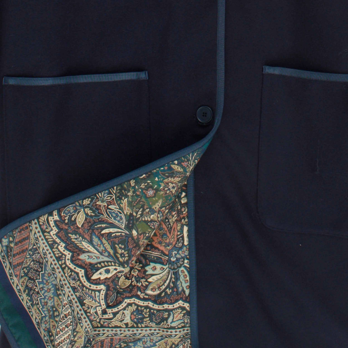 Cappotto Reversibile Blu e Fantasia per Ragazza by ETRO
