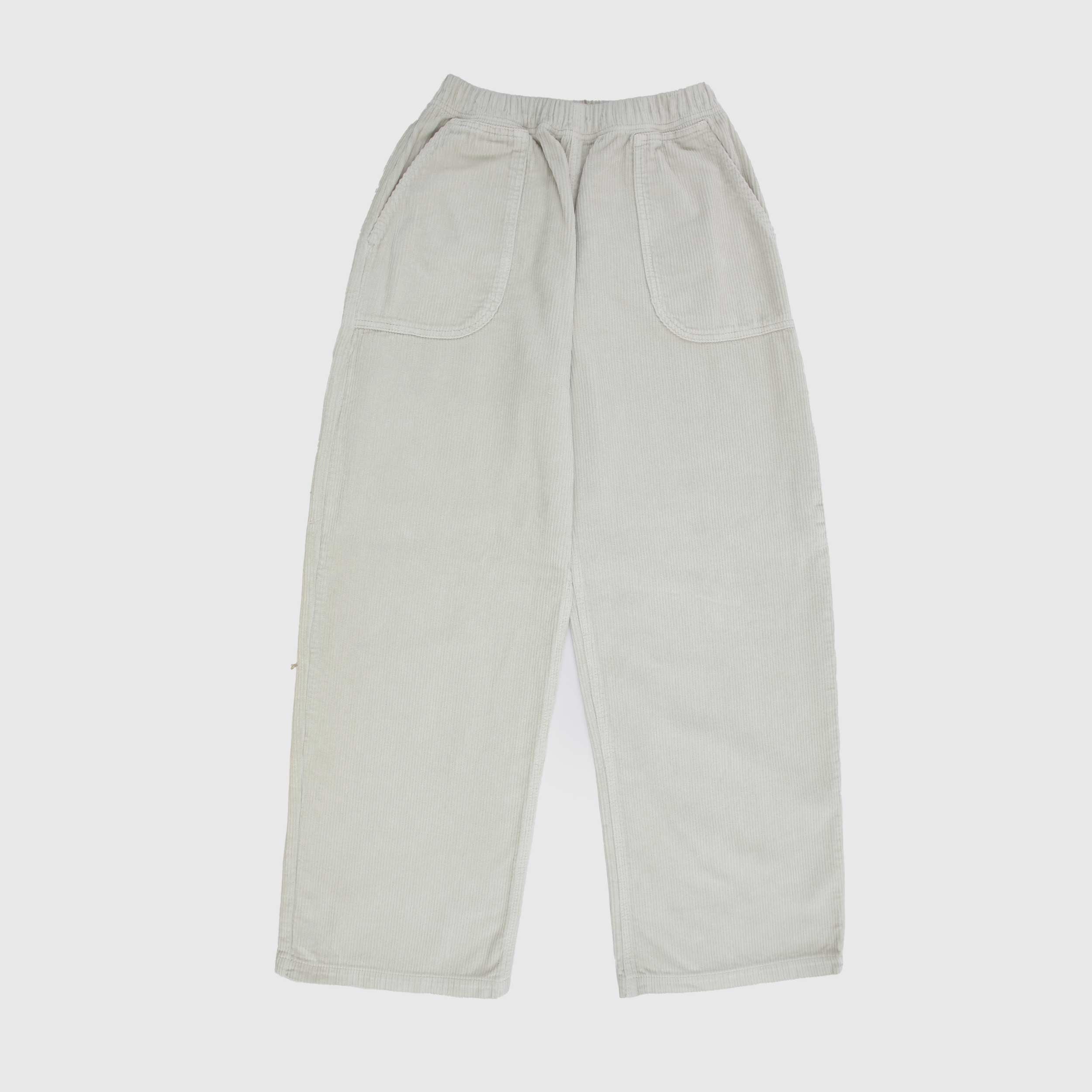 Pantalone Beige di Velluto a Coste con Ricamo Firmato ETRO