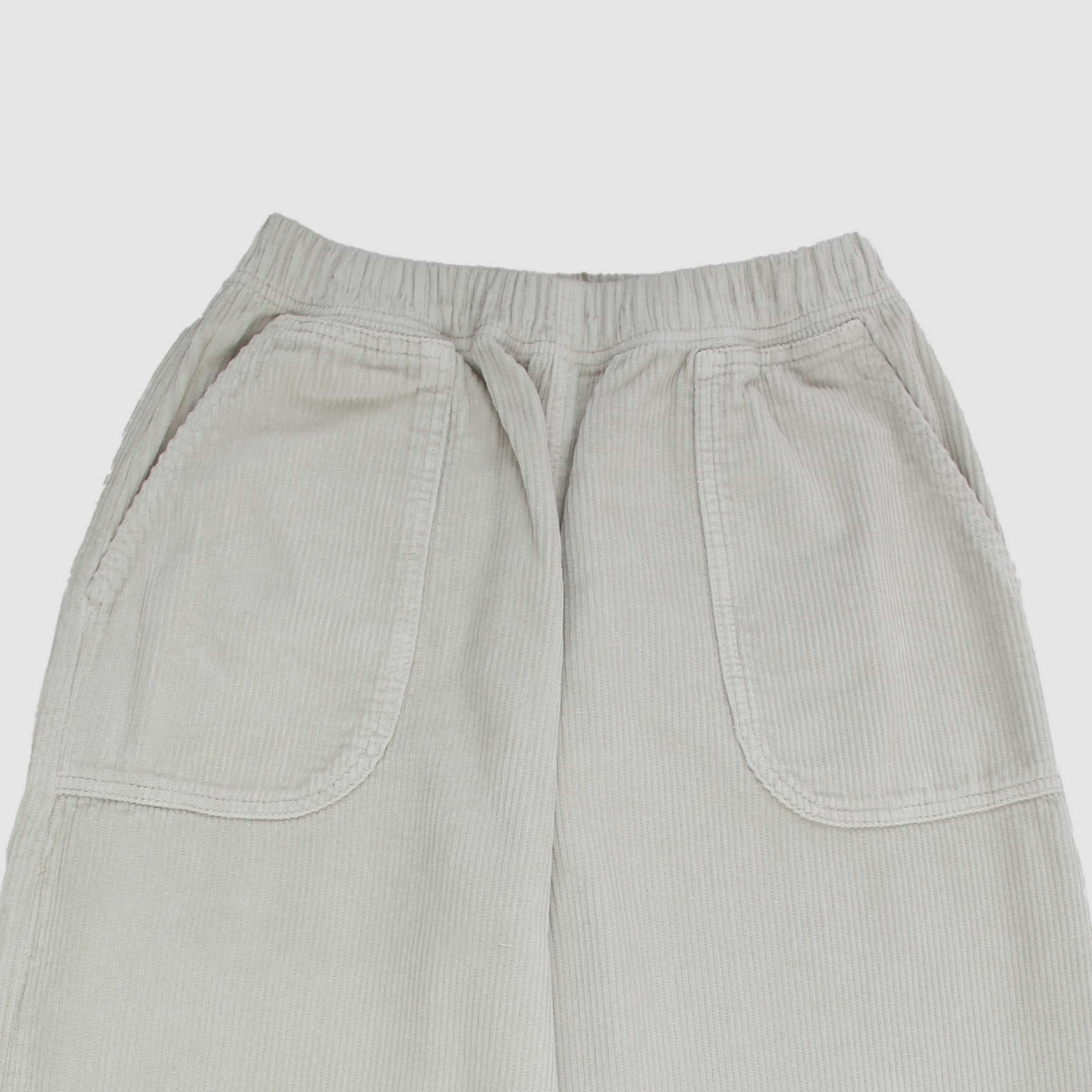 Beige Velvet Ribbed Trousers with Embroidery Signed ETRO