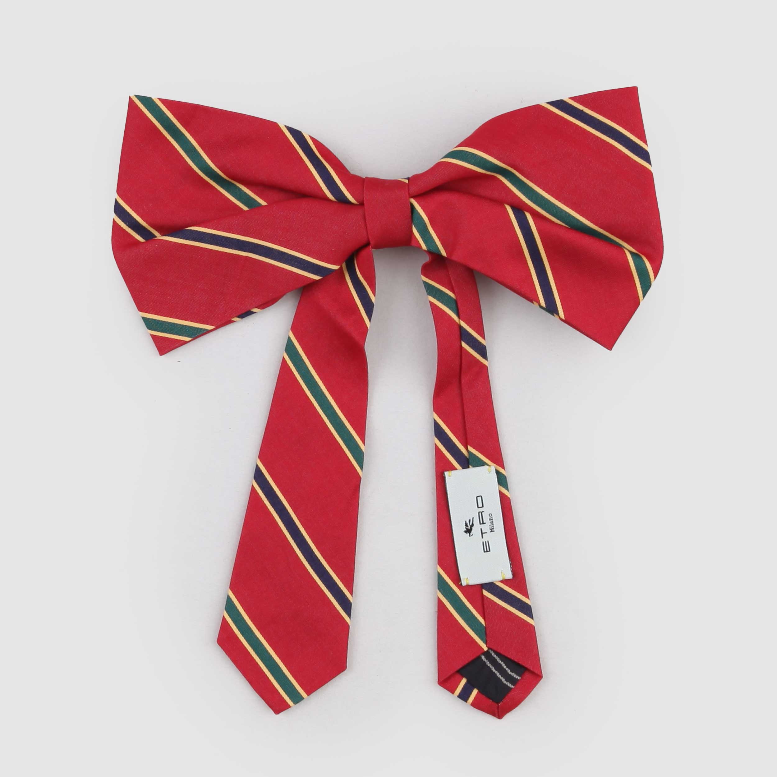 Papillon Bordeaux a Righe con Fantasia Firmato ETRO