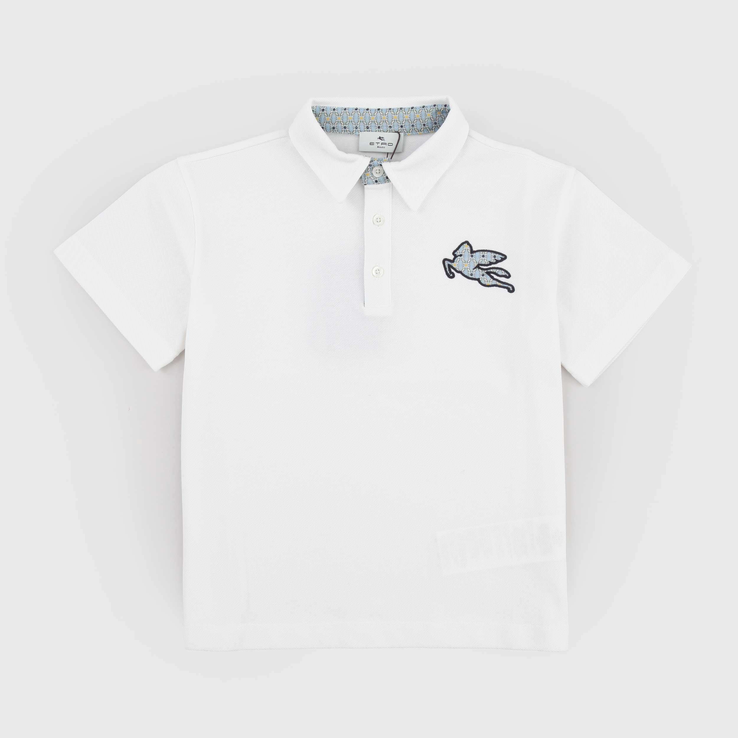 Polo Bianca a Tre Bottoni Firmata ETRO