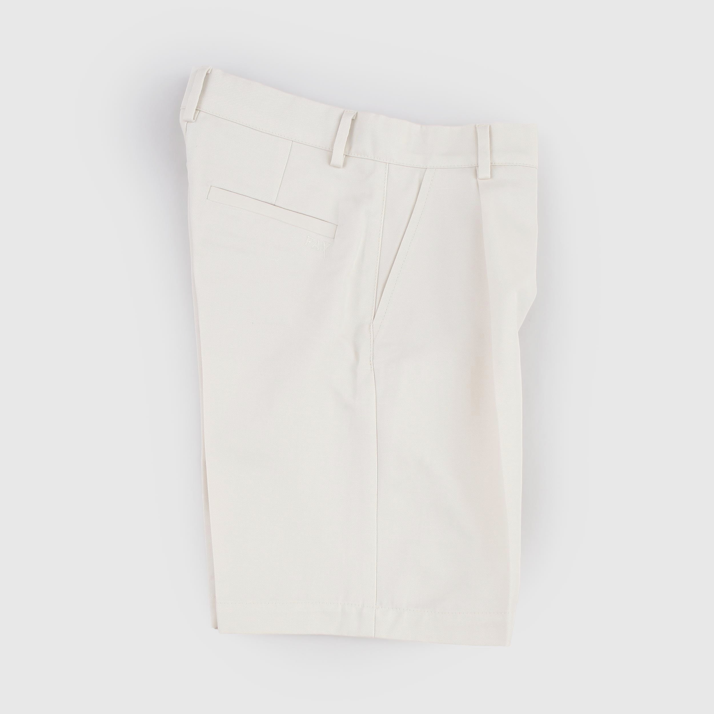 Bermuda Color Ghiaccio con Logo Firmato FAY JUNIOR