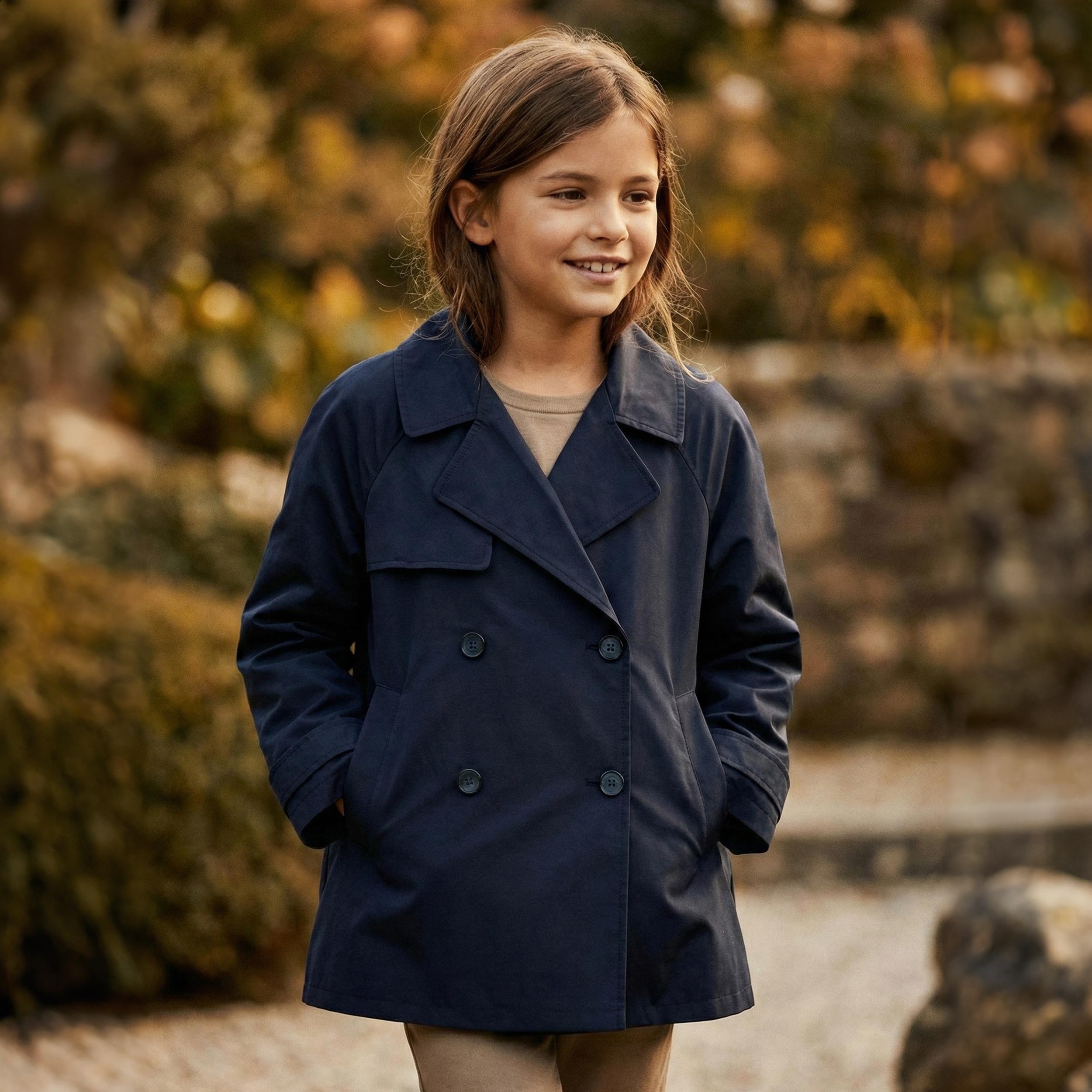 Impermeabile Blu Modello Corto Firmato FAY JUNIOR