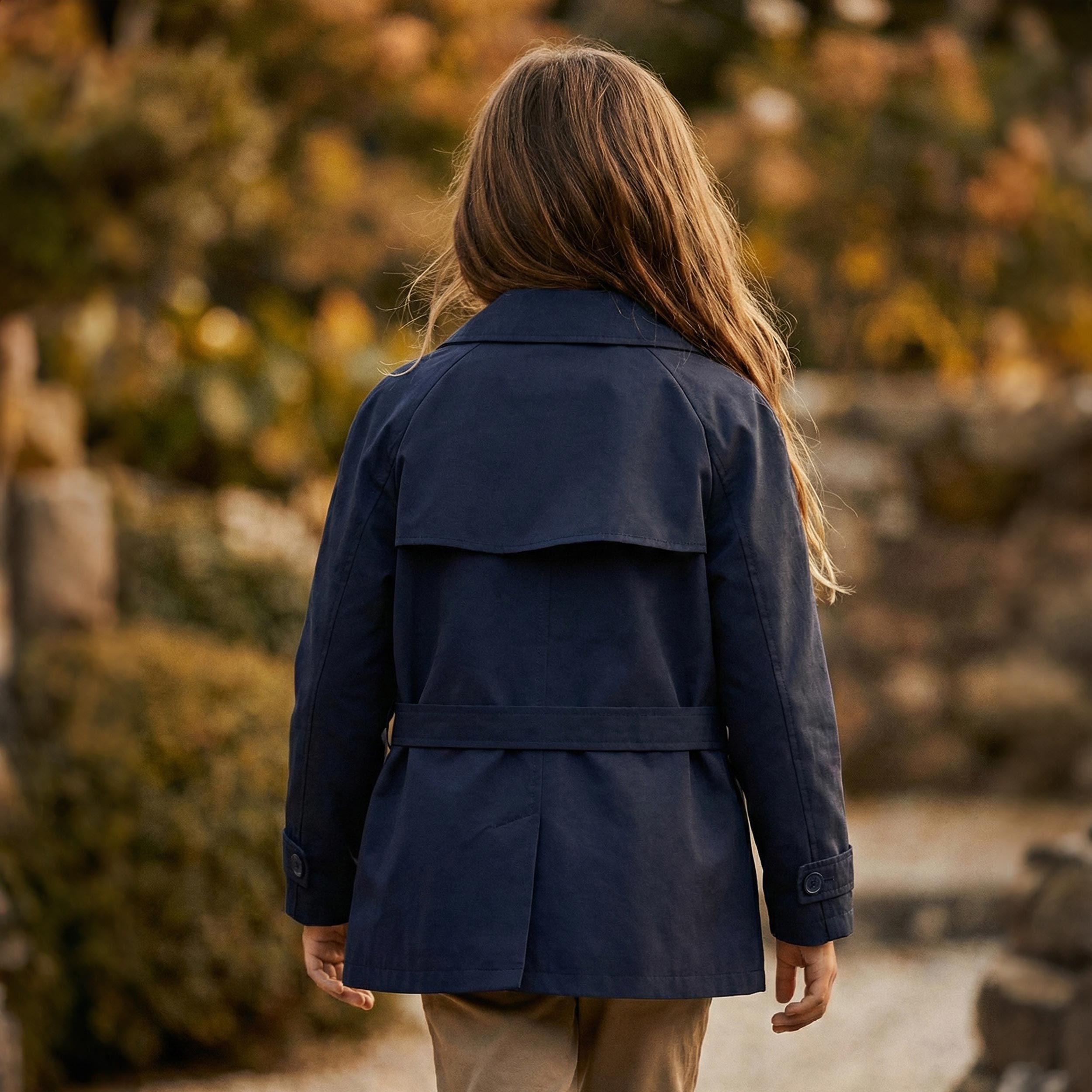 Impermeabile Blu Modello Corto Firmato FAY JUNIOR