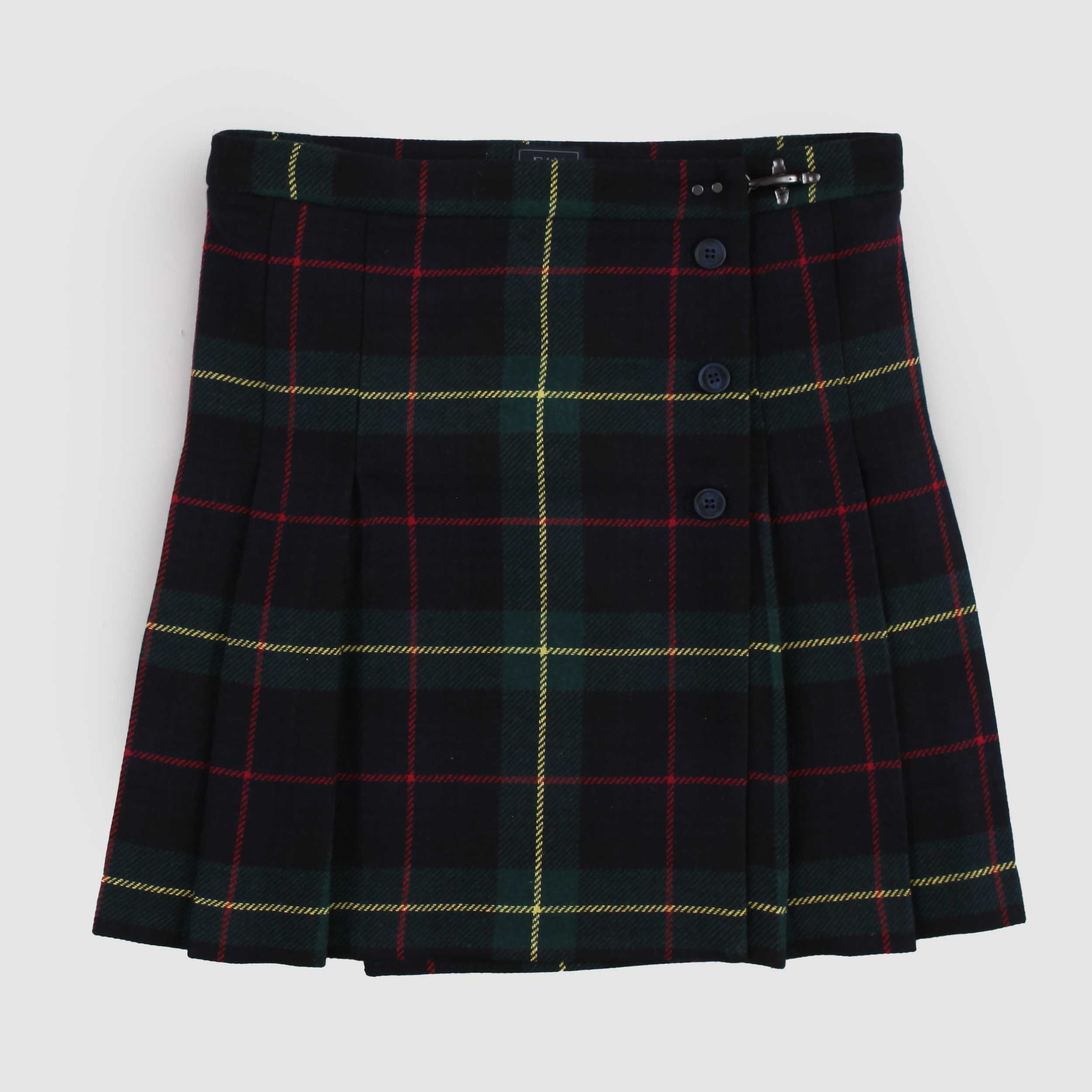 Scottish Blue Checked Kilt for Girl Signed FAY JUNIOR