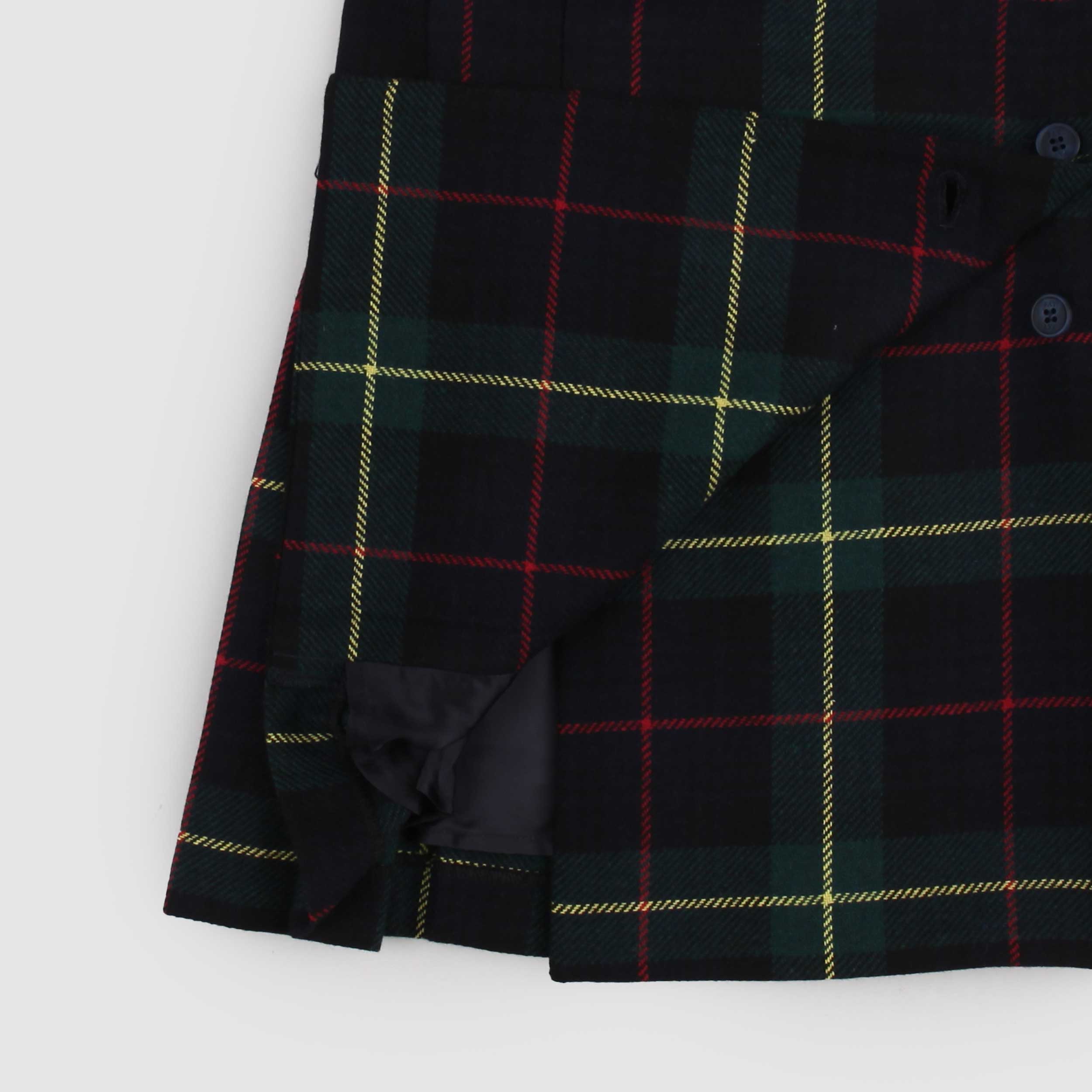 Scottish Blue Checked Kilt for Girl Signed FAY JUNIOR