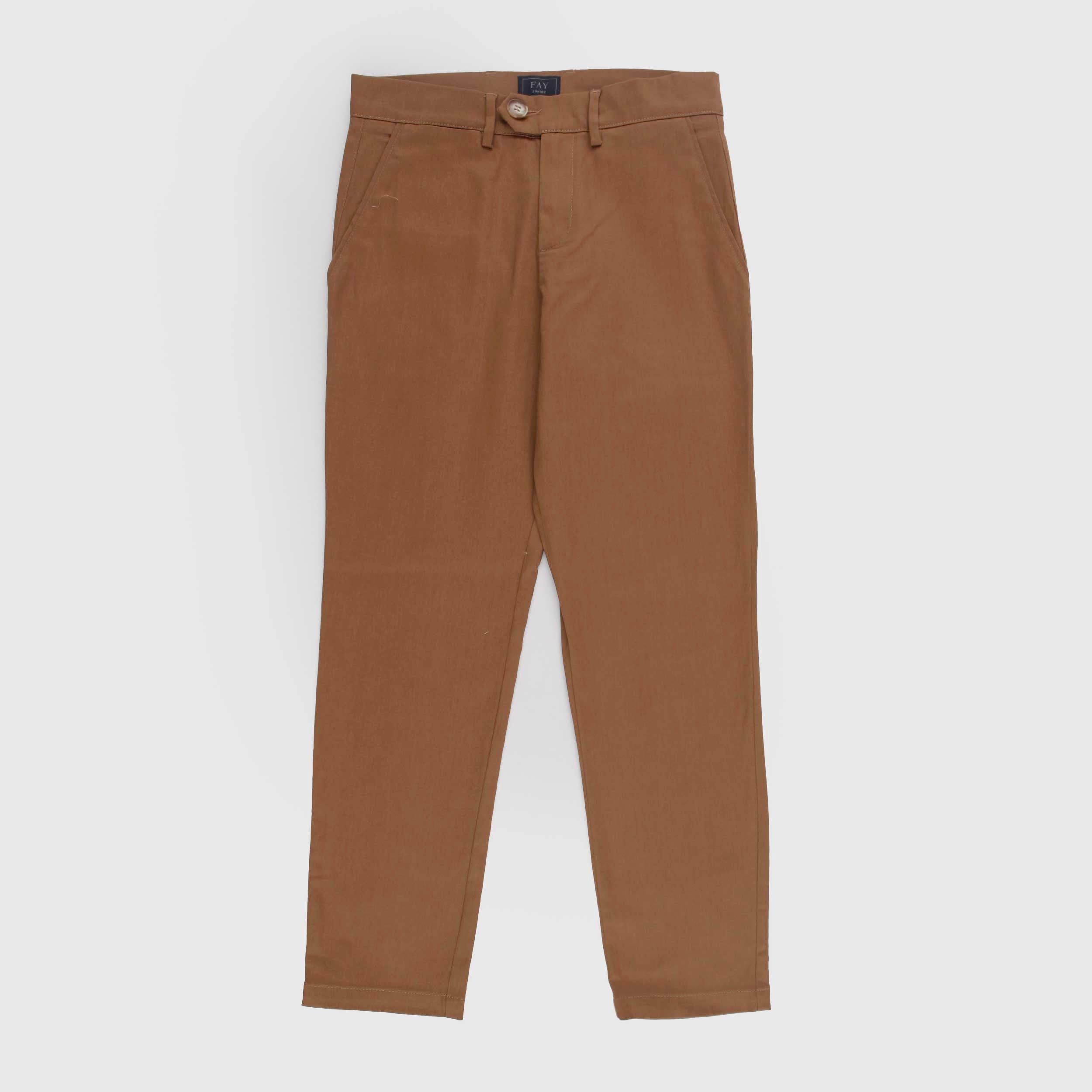 Pantalone Marrone Modello Sigaretta Firmato FAY JUNIOR
