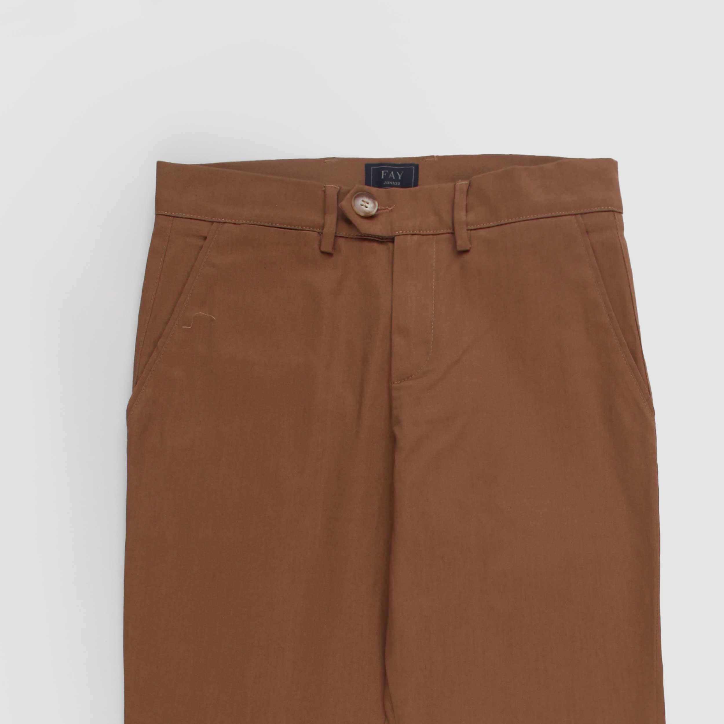 Brown Cigarette Trousers by FAY JUNIOR