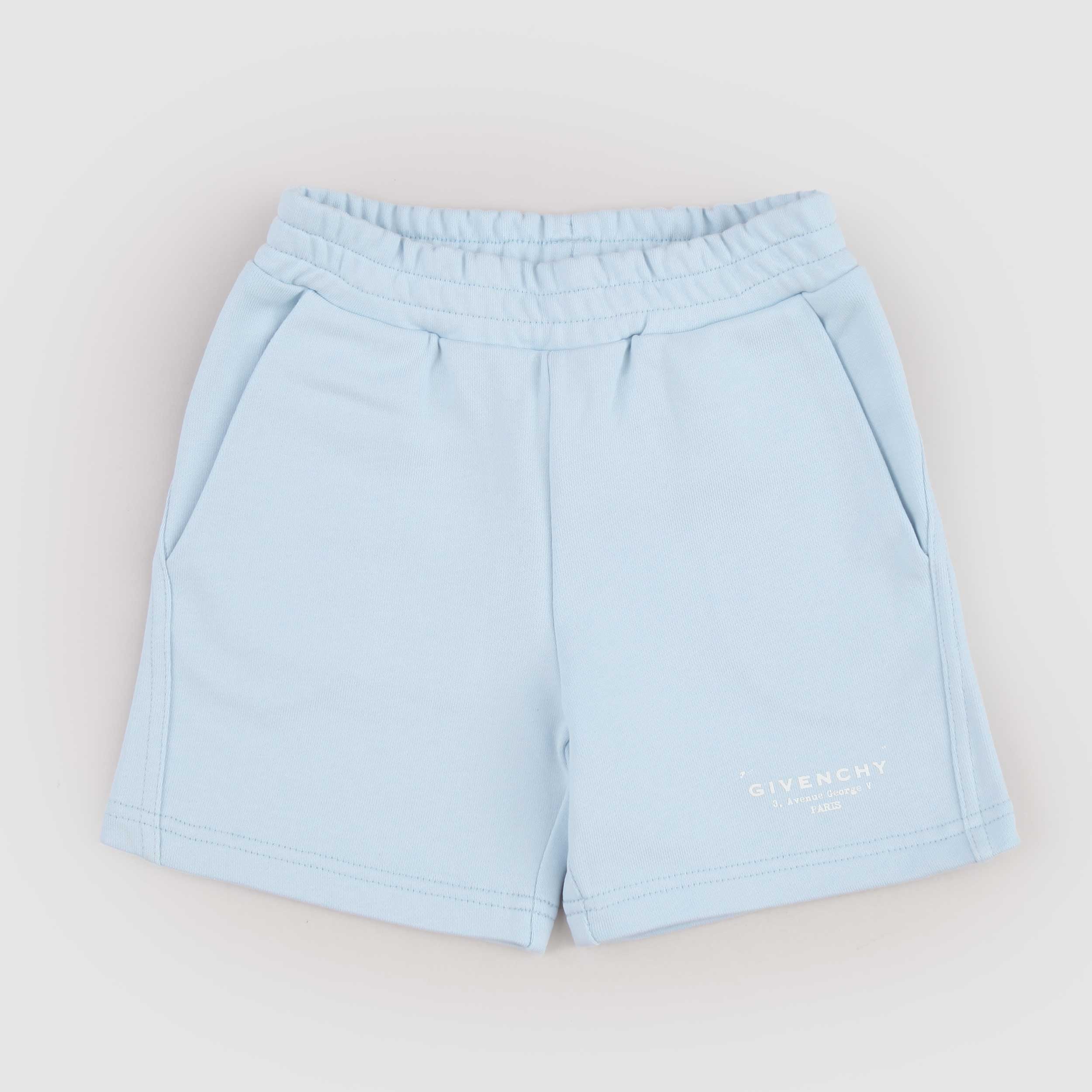 Bermuda Celesti con Logo Bianco Firmato GIVENCHY