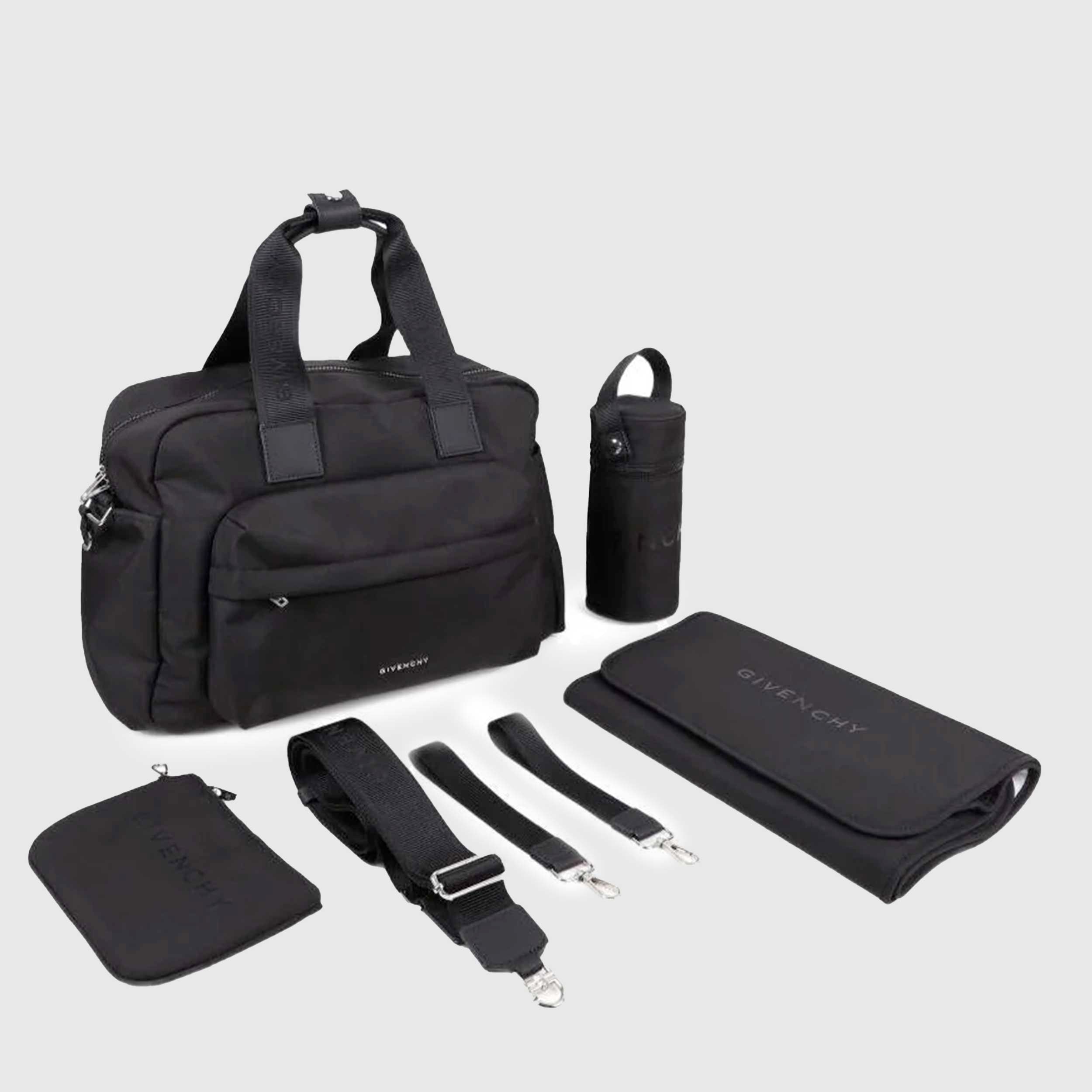 Borsa Fasciatoio Nera con Mini Logo Firmata GIVENCHY