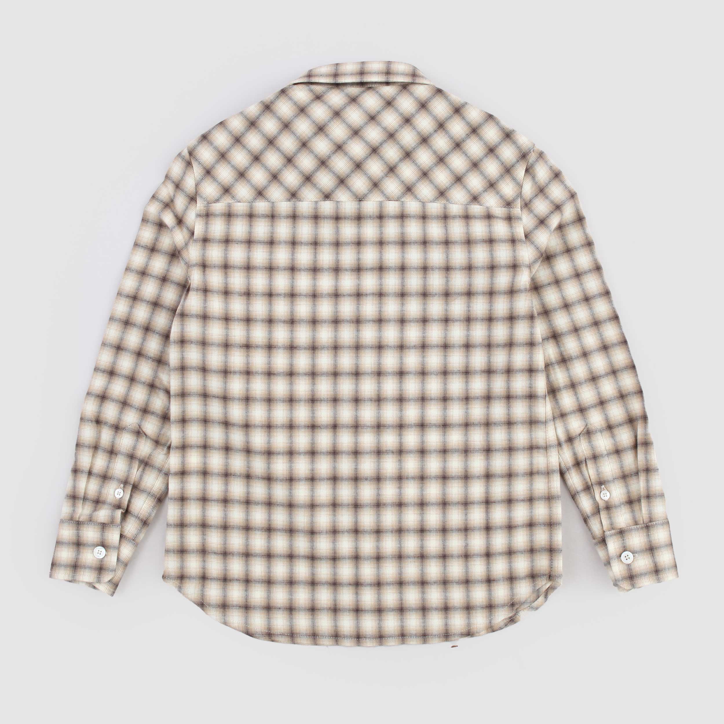 Camicia Beige a Quadri per Bambini firmata GOLDEN GOOSE