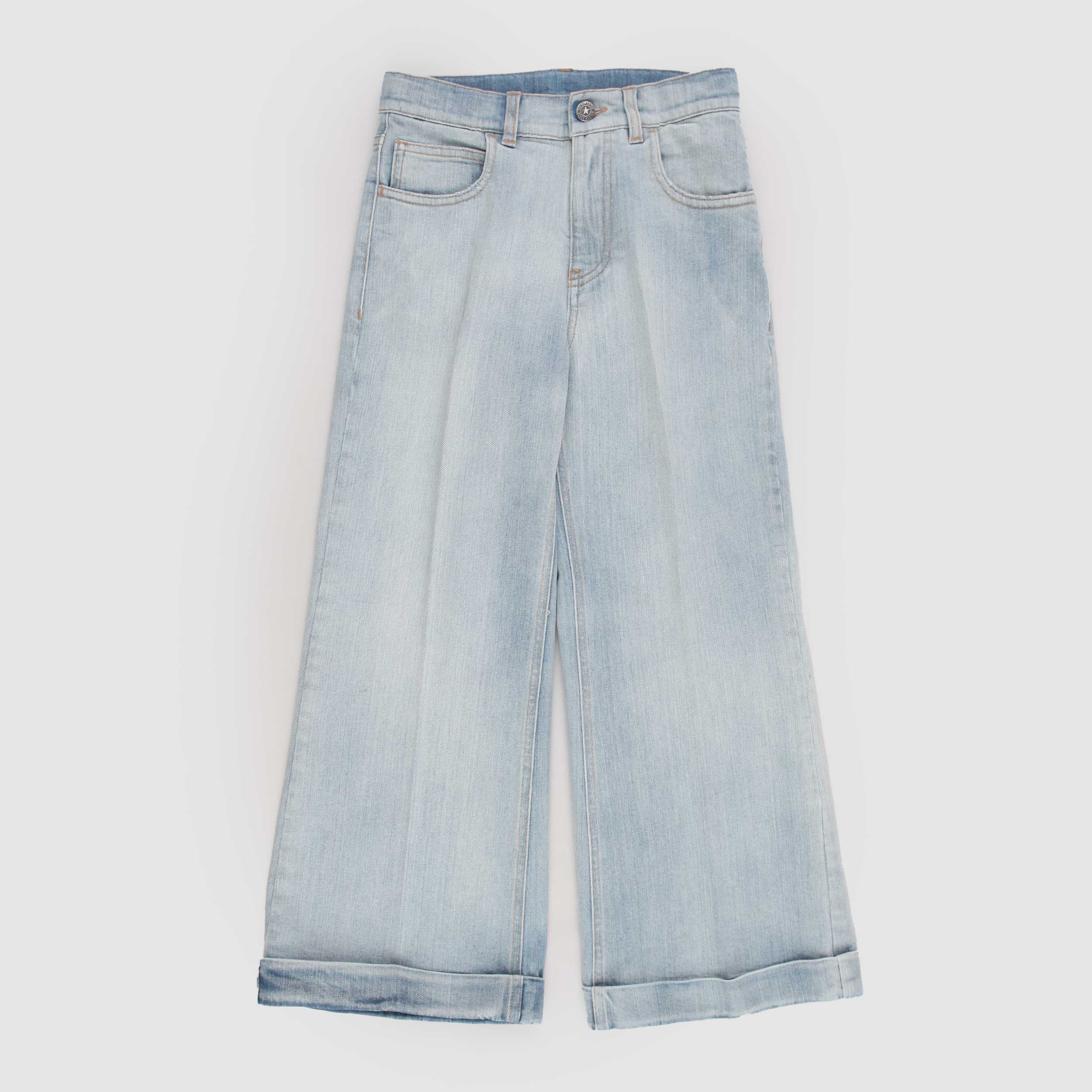 Jeans in Denim Slavato Chiaro Firmato GOLDEN GOOSE