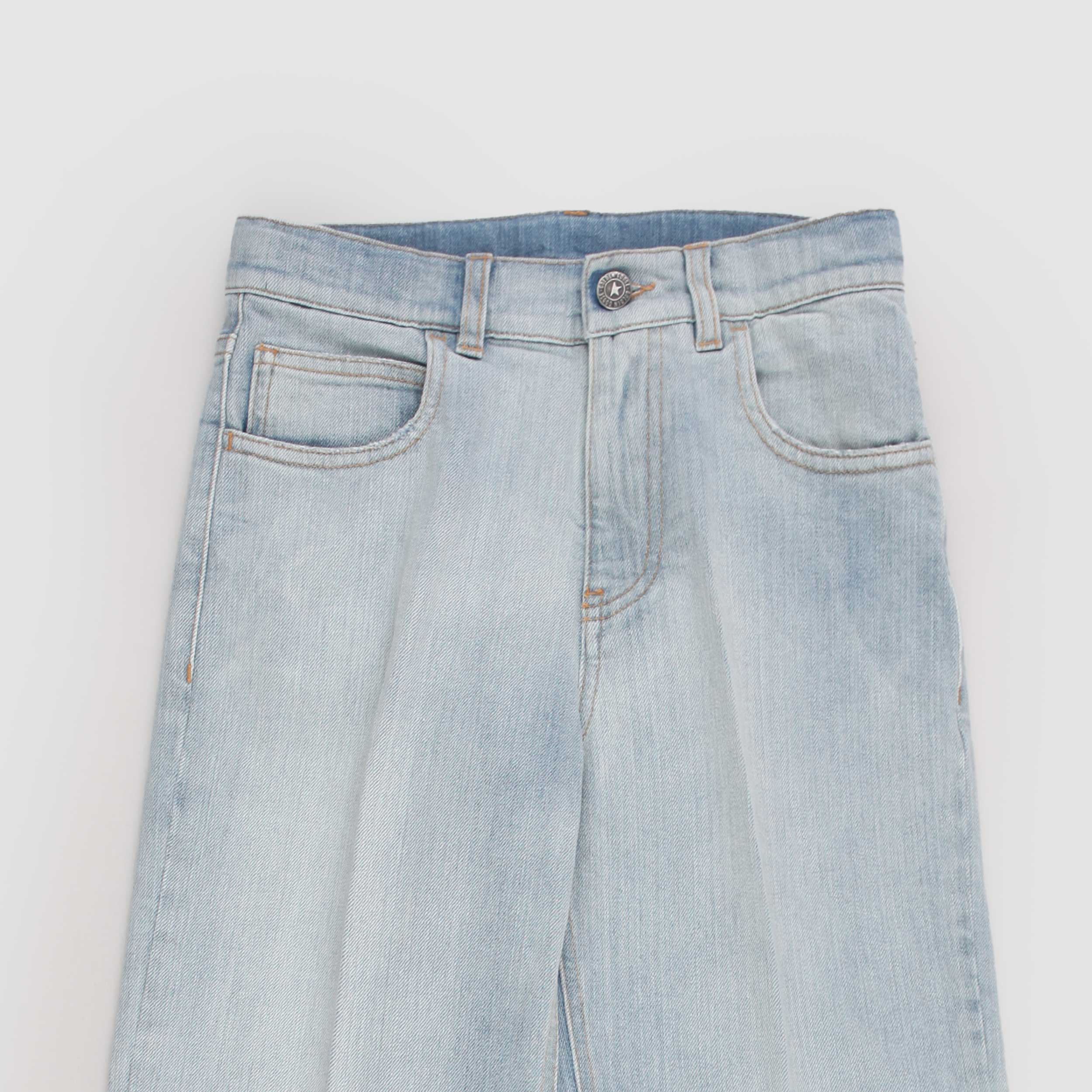 Jeans in Denim Slavato Chiaro Firmato GOLDEN GOOSE