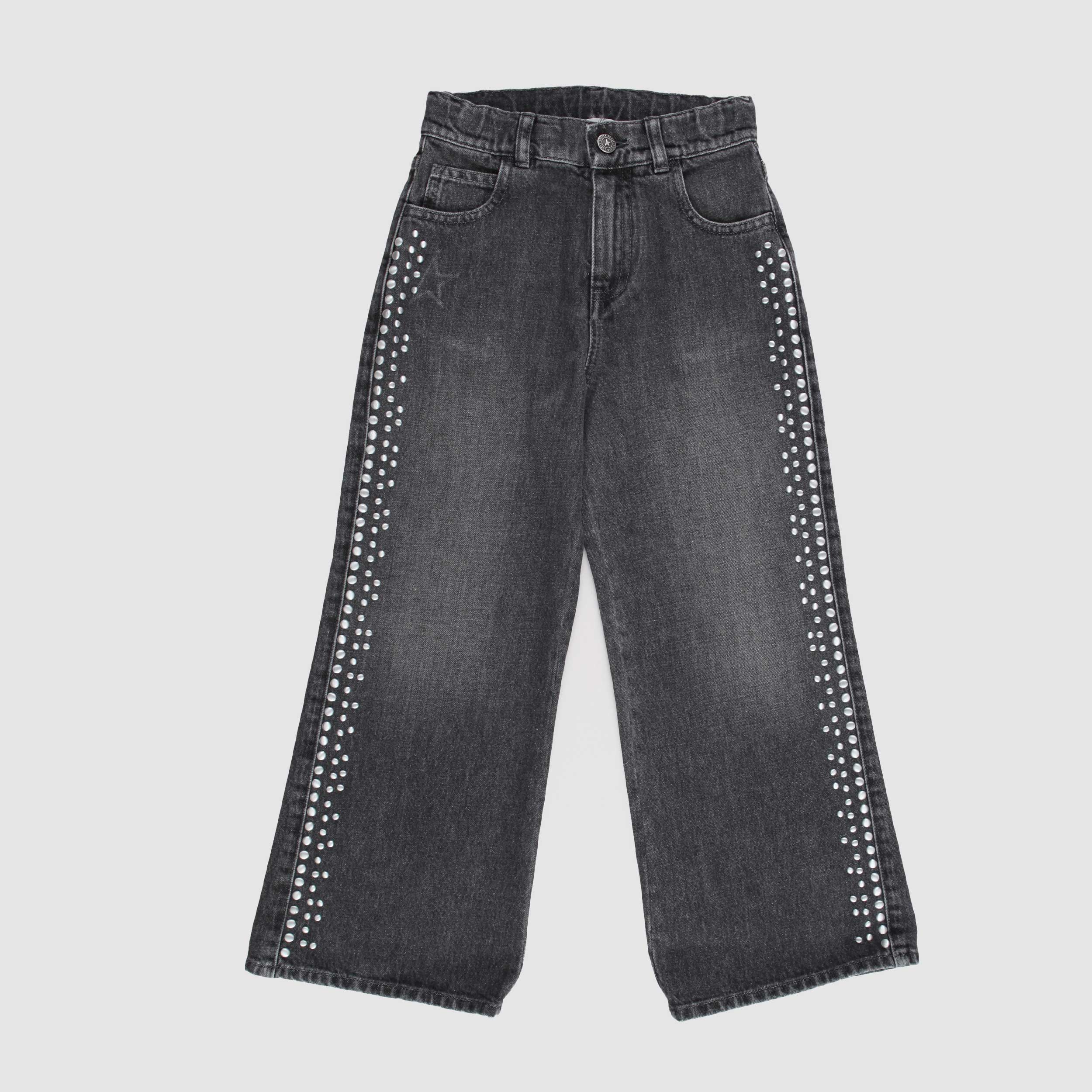 Jeans Nero Cinque Tasche per Bambini by GOLDEN GOOSE
