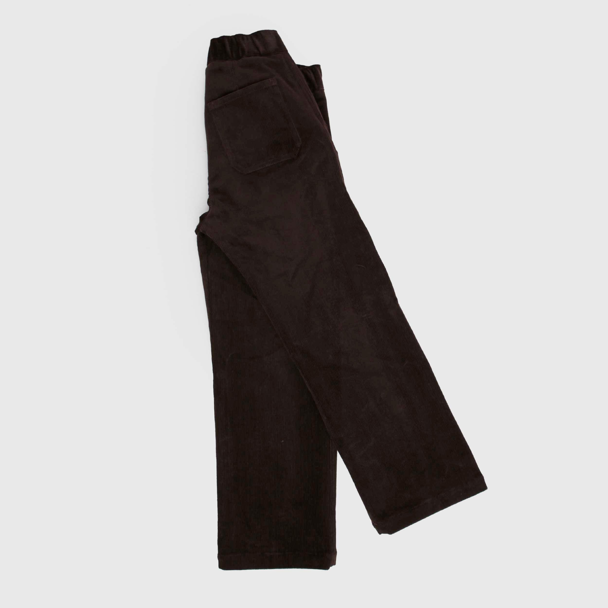 Pantalone Marrone a Coste in Velluto per Bambini by GOLDEN GOOSE