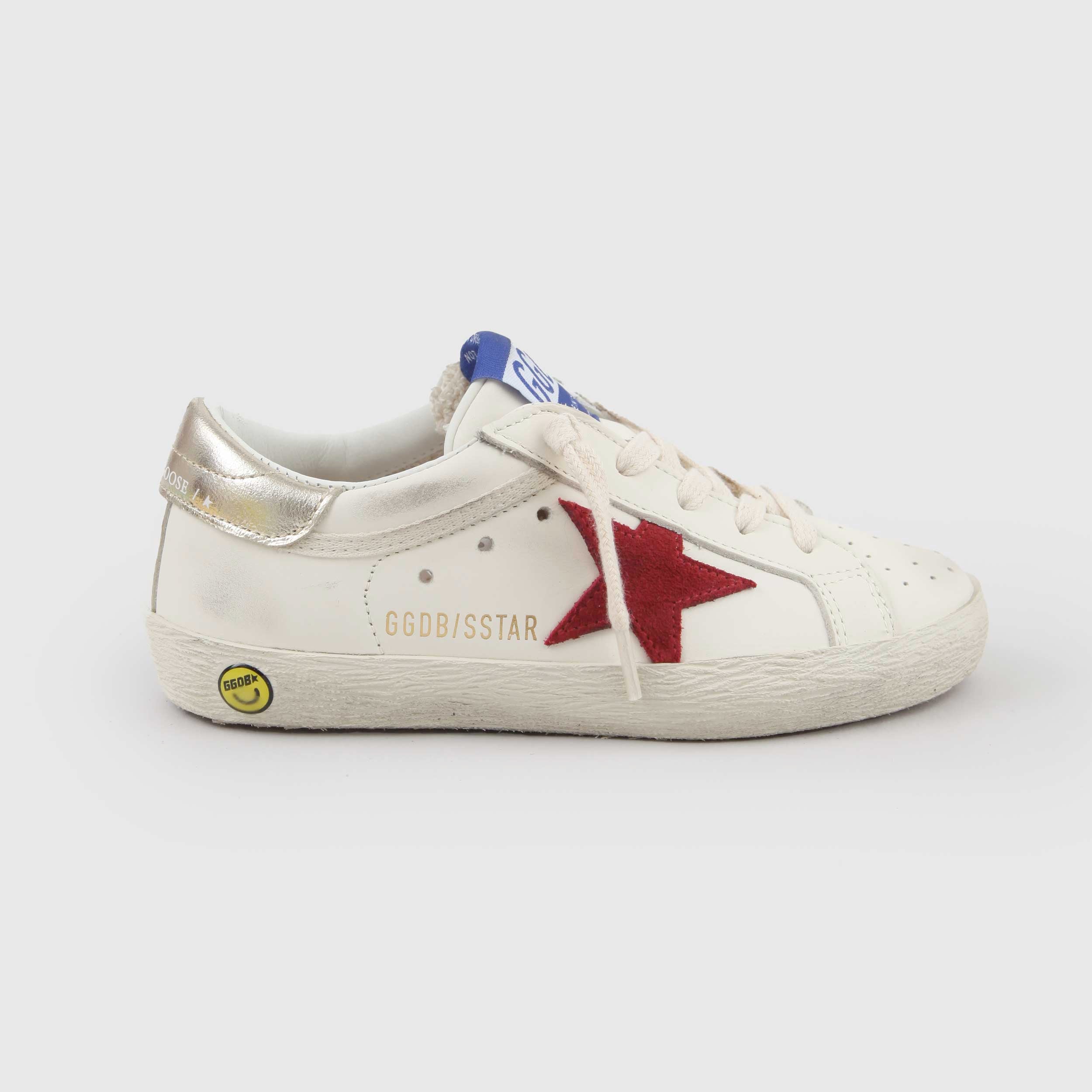 Sneakers Bianche SStar con Stella Rossa Firmate GOLDEN GOOSE