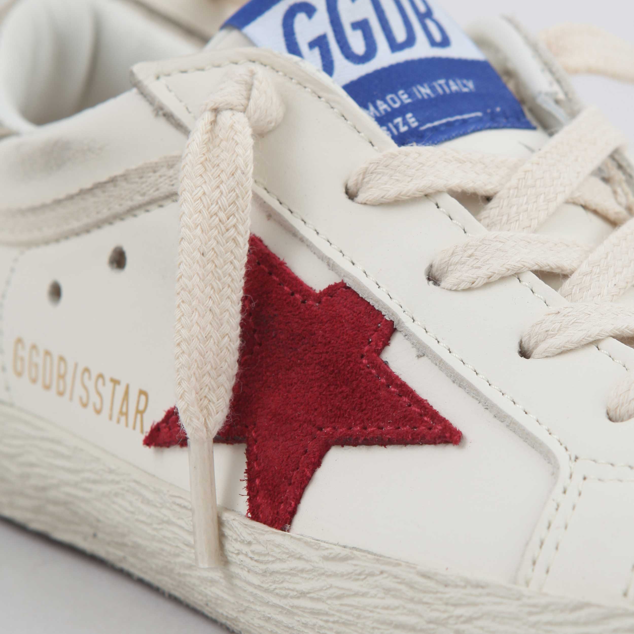 Sneakers Bianche SStar con Stella Rossa Firmate GOLDEN GOOSE