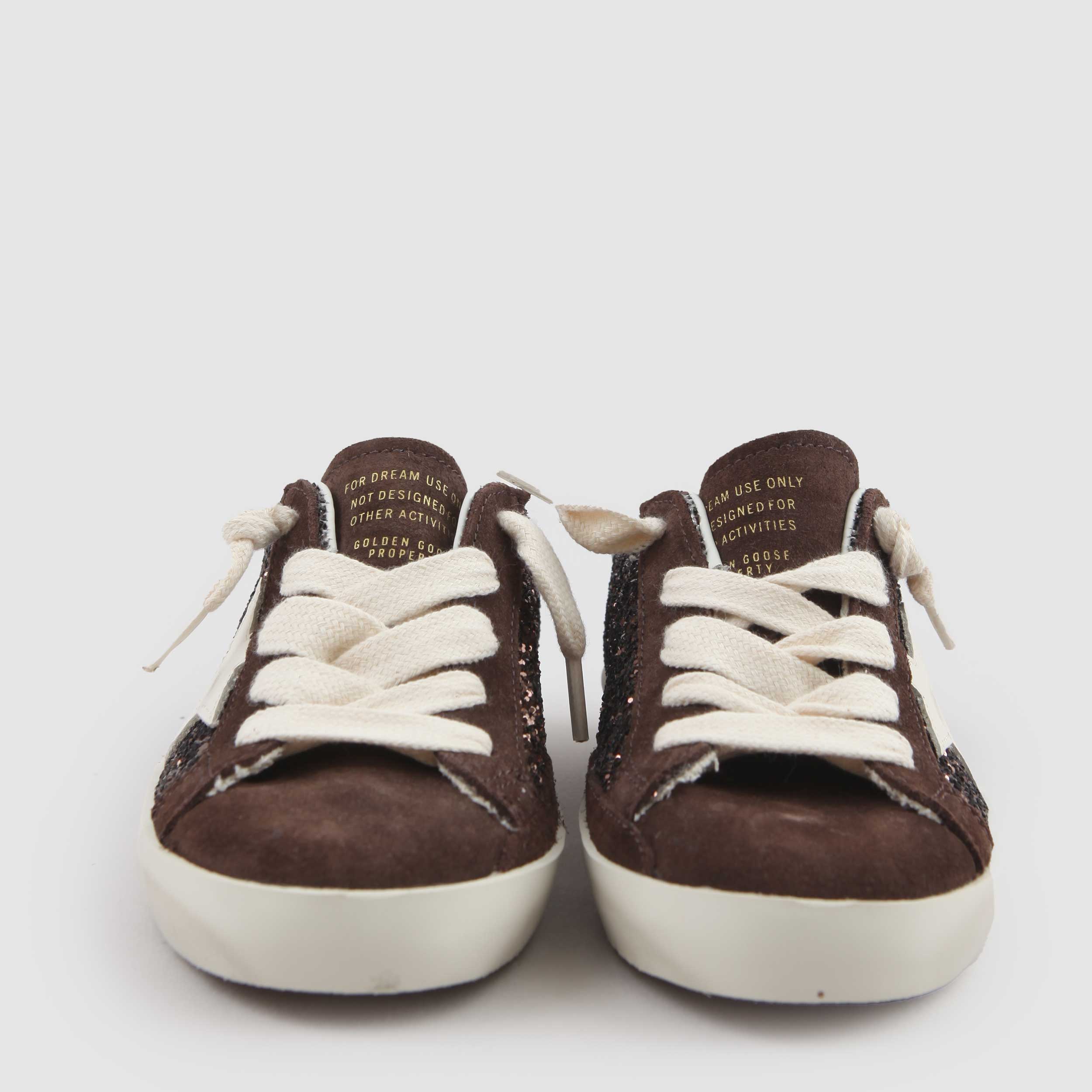 Sneakers Super Star Glitter Marrone By GOLDEN GOOSE