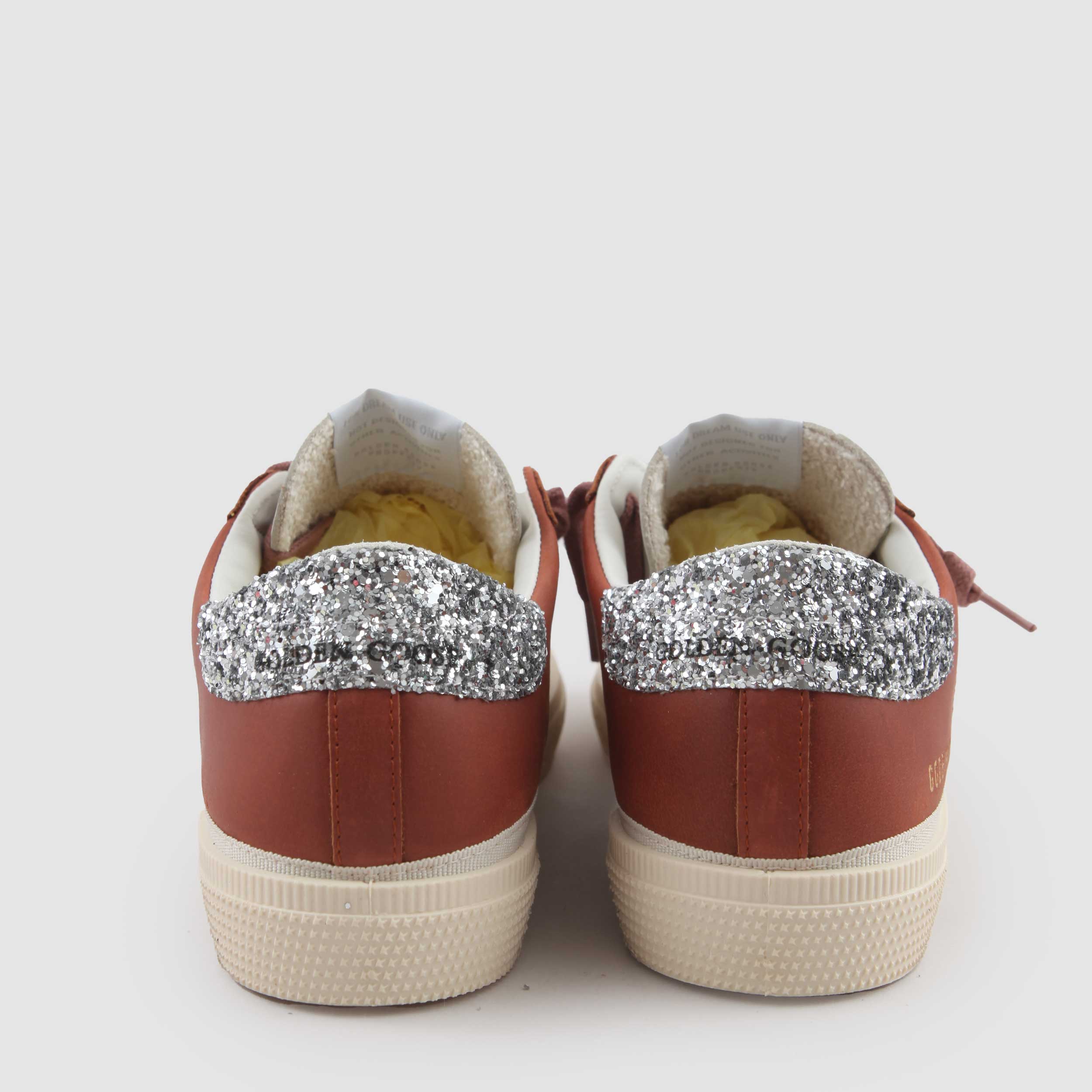 White and Red May Signature Sneakers GOLDEN GOOSE