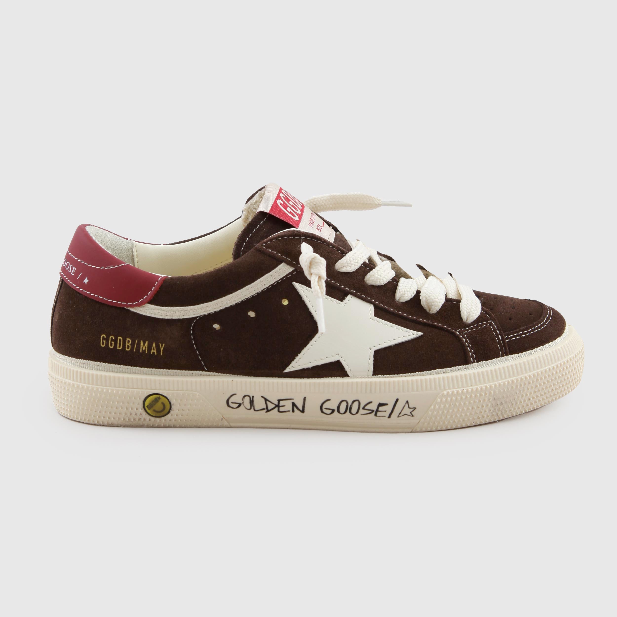 May Sneakers in Brown Leather By GOLDEN GOOSE