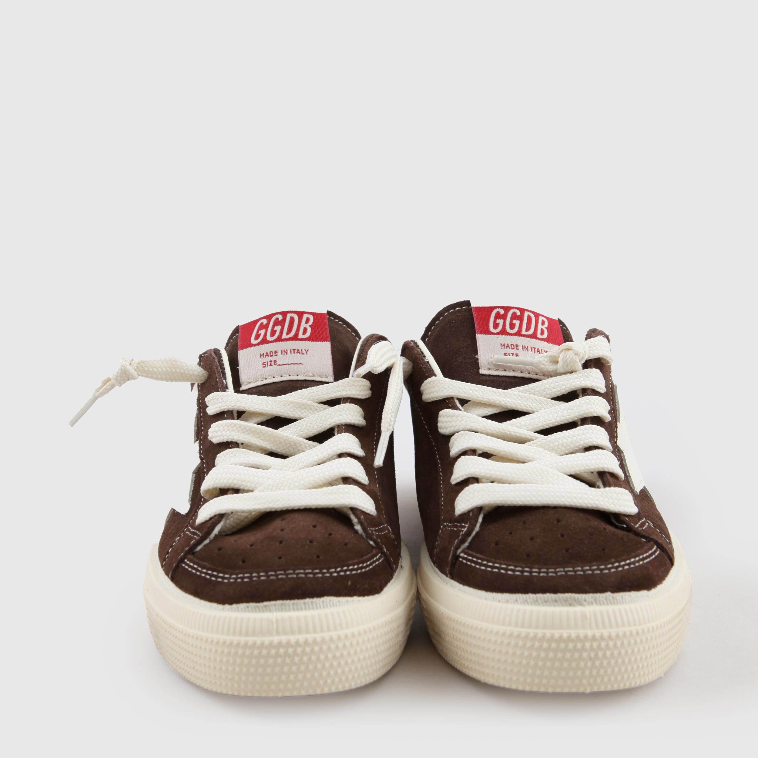 May Sneakers in Brown Leather By GOLDEN GOOSE