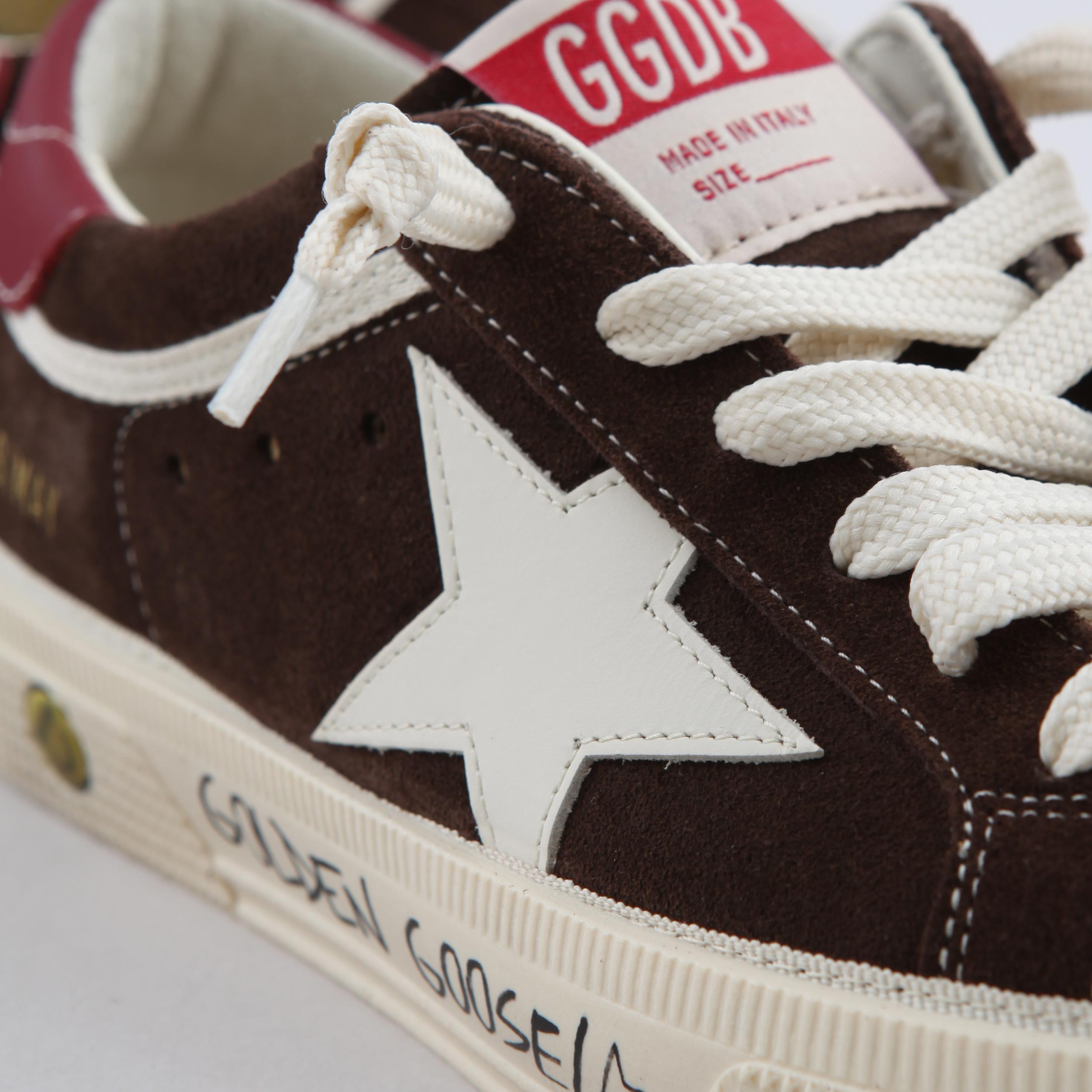 May Sneakers in Brown Leather By GOLDEN GOOSE