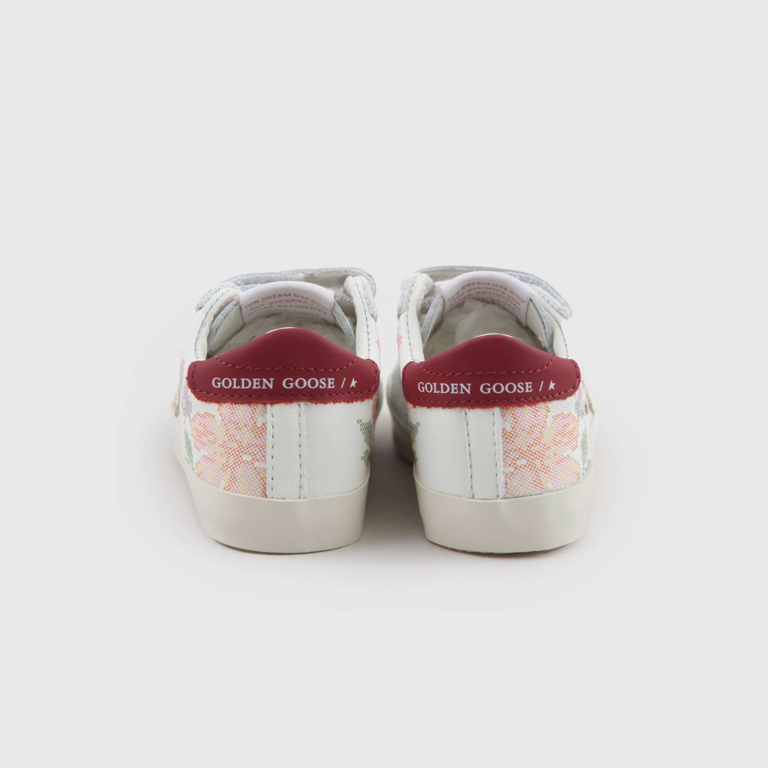 Sneakers Super Star Bianca con Stampa By GOLDEN GOOSE