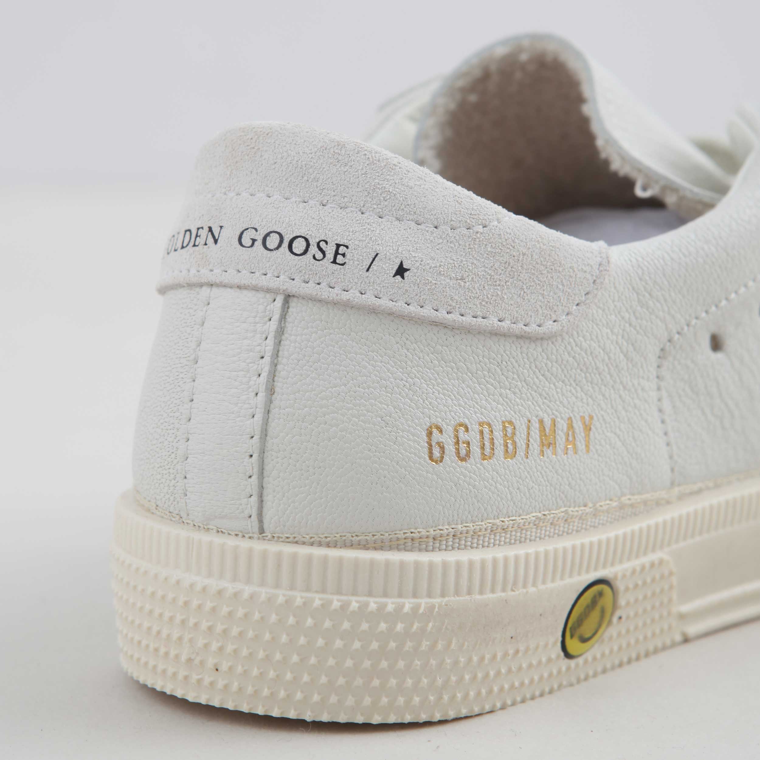 white, gray and beige May sneaker for boys