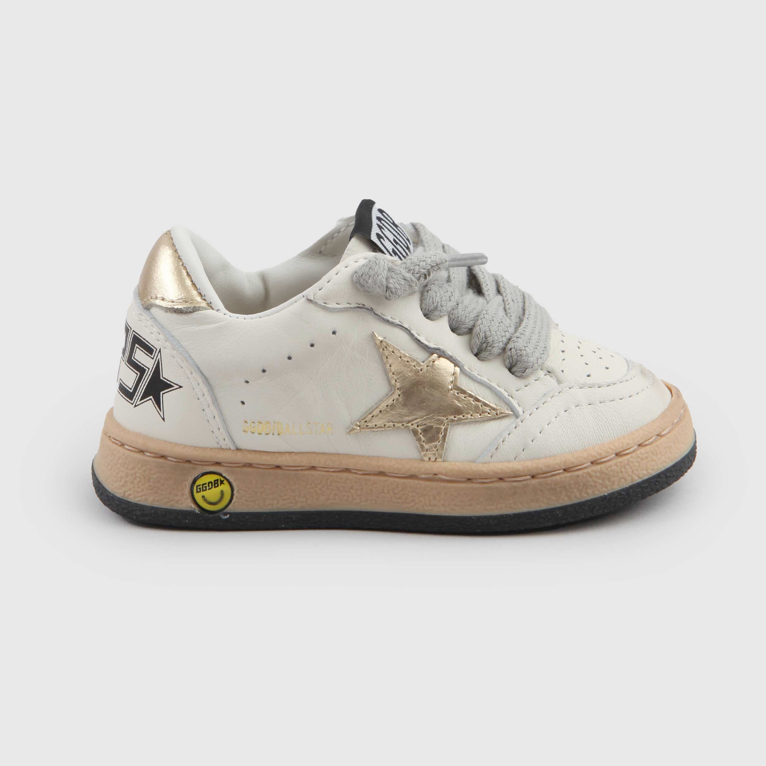 SNEAKER BALL STAR UNISEX BIANCA E ORO BAMBINO