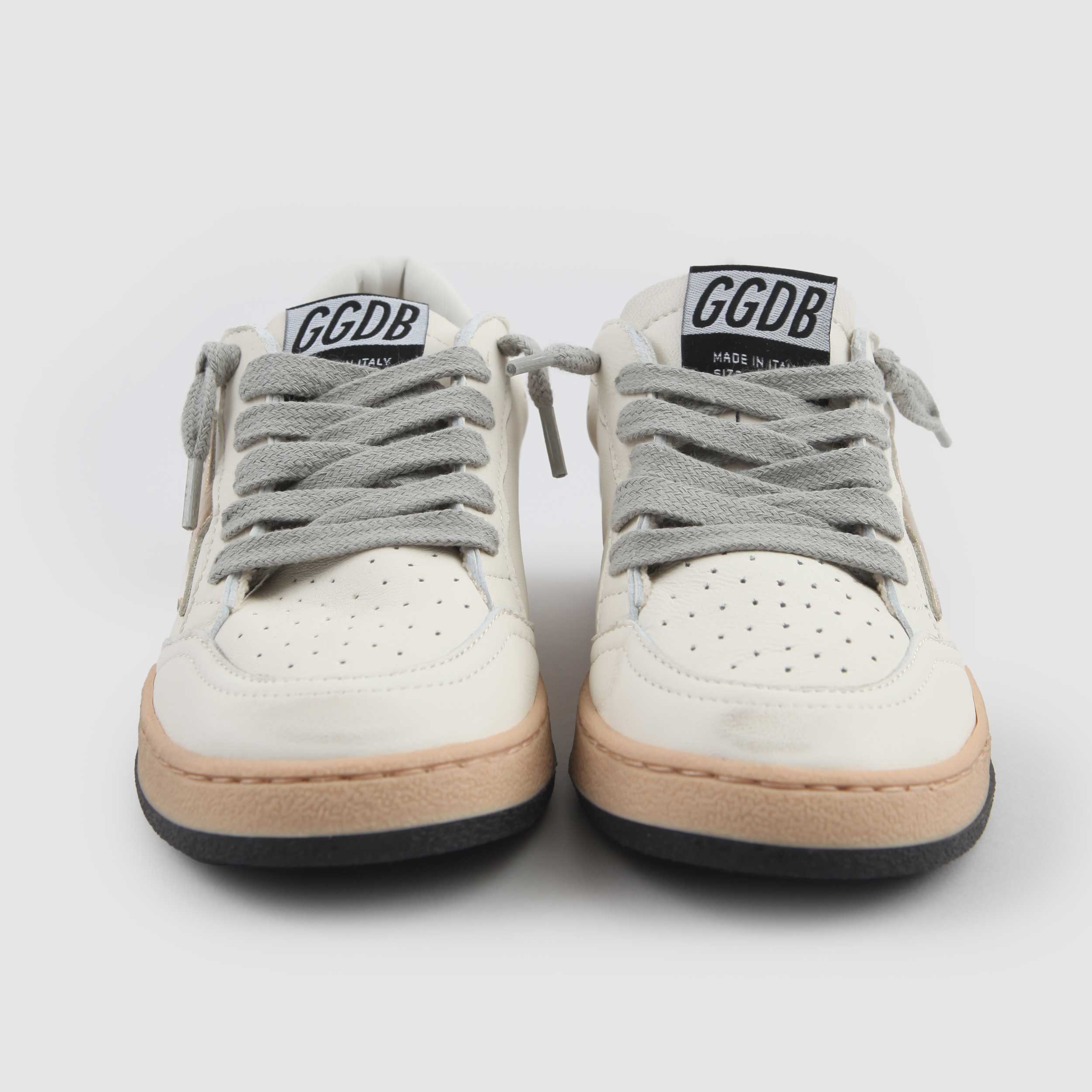 SNEAKER BALL STAR UNISEX BIANCA E ORO JUNIOR