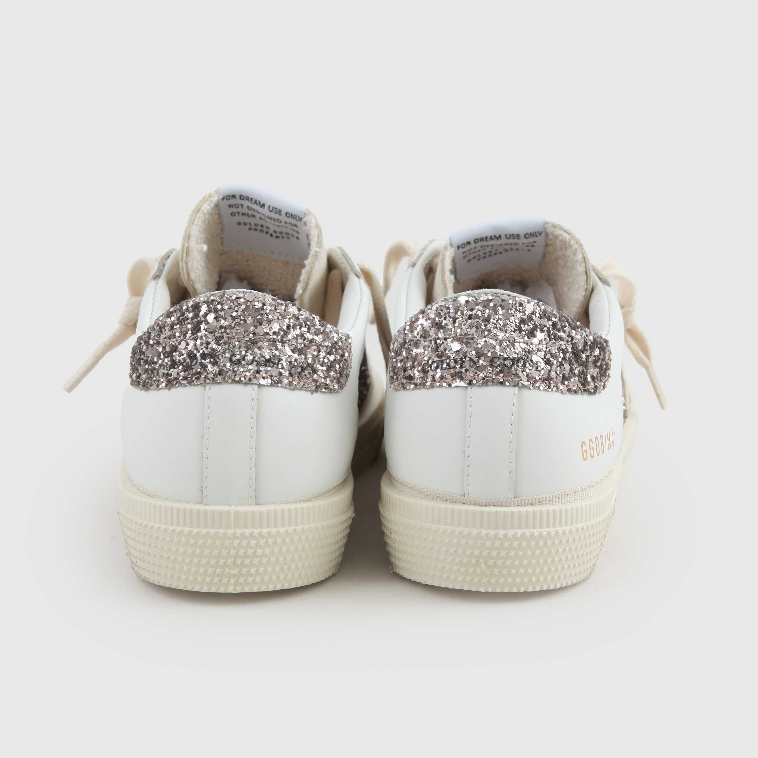 Sneakers May In Pelle Con Glitter Firmate GOLDEN GOOSE