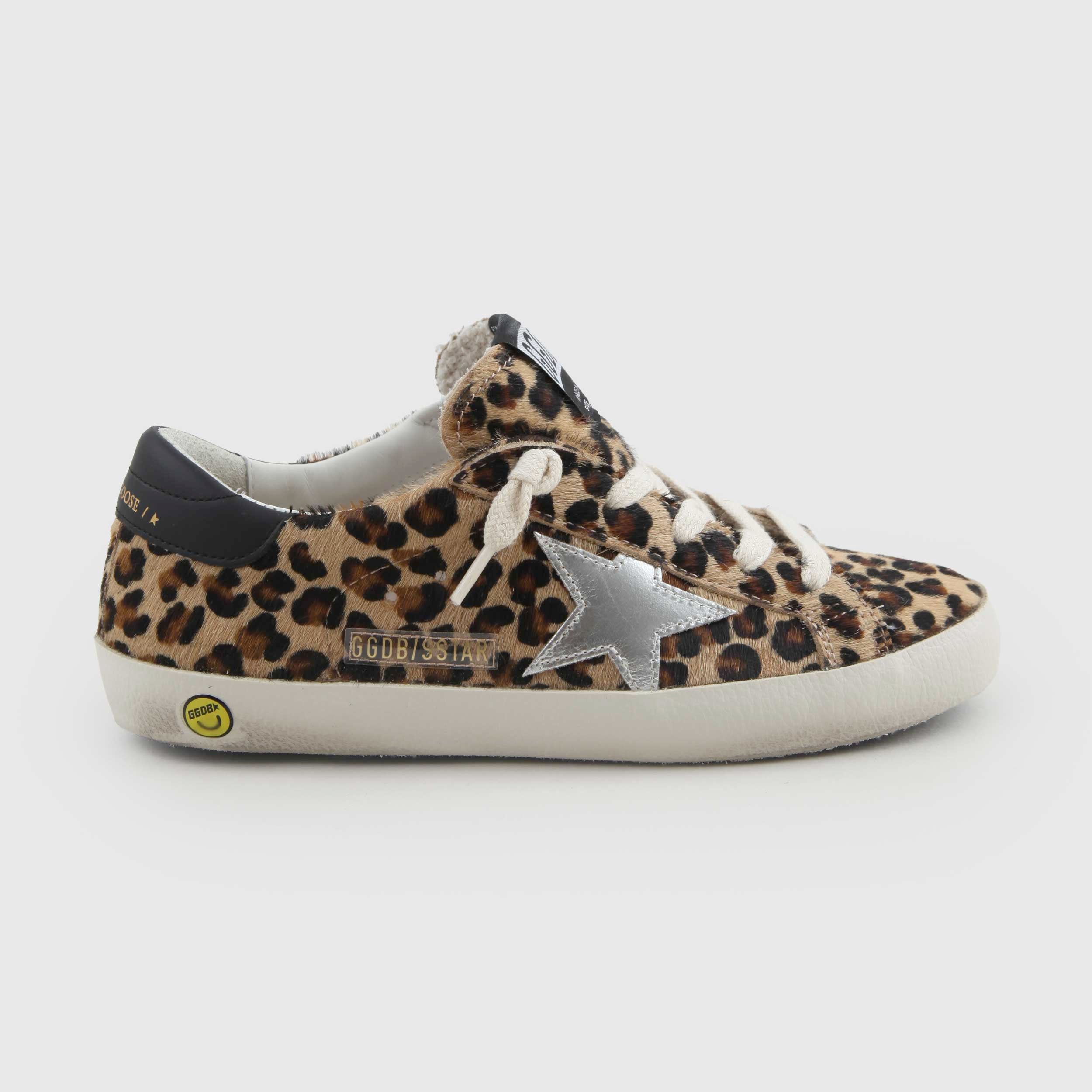 Sneakers Super Star Leopardate Firmate Golden Goose