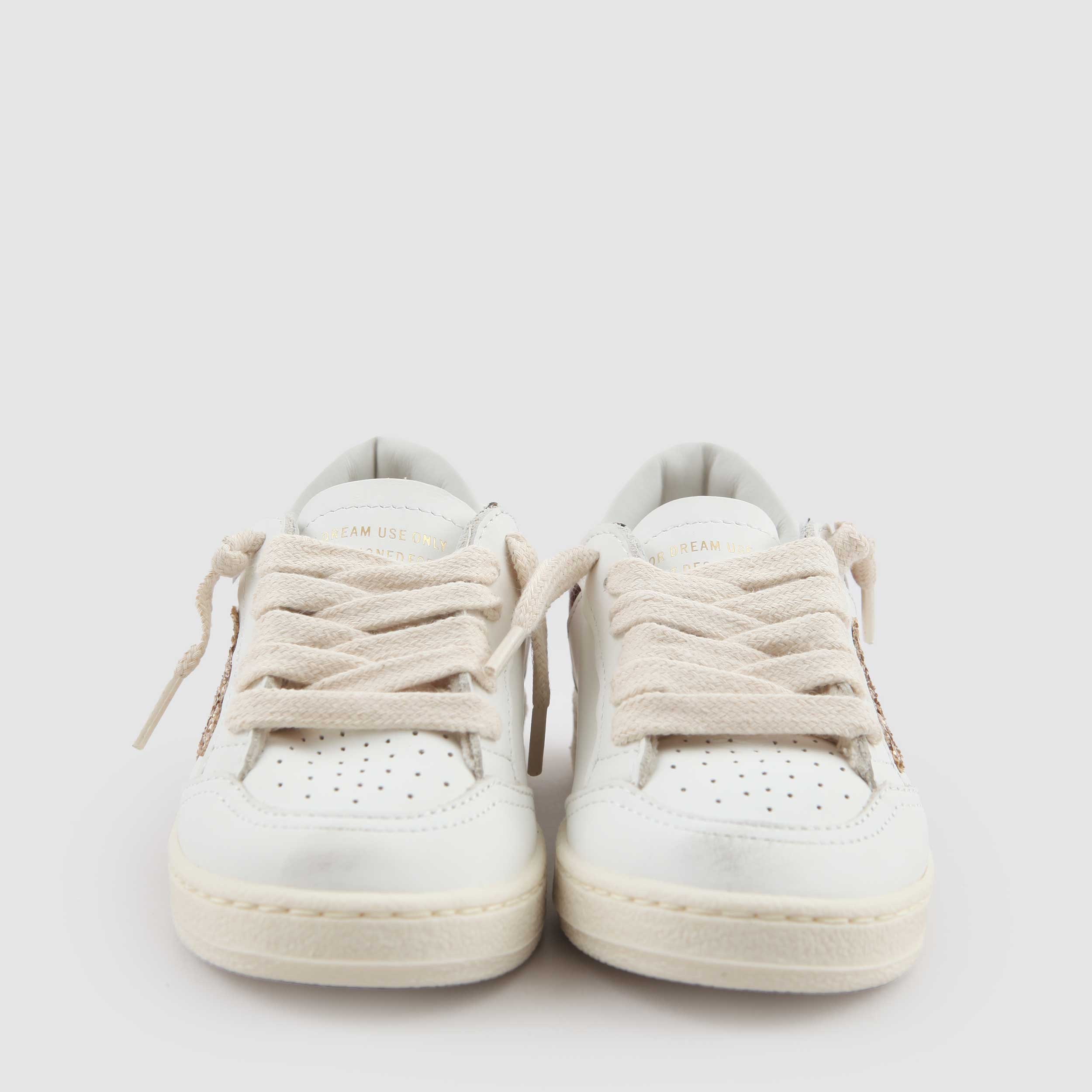 Sneakers Ball Star Bianca Stella Glitter By GOLDEN GOOSE