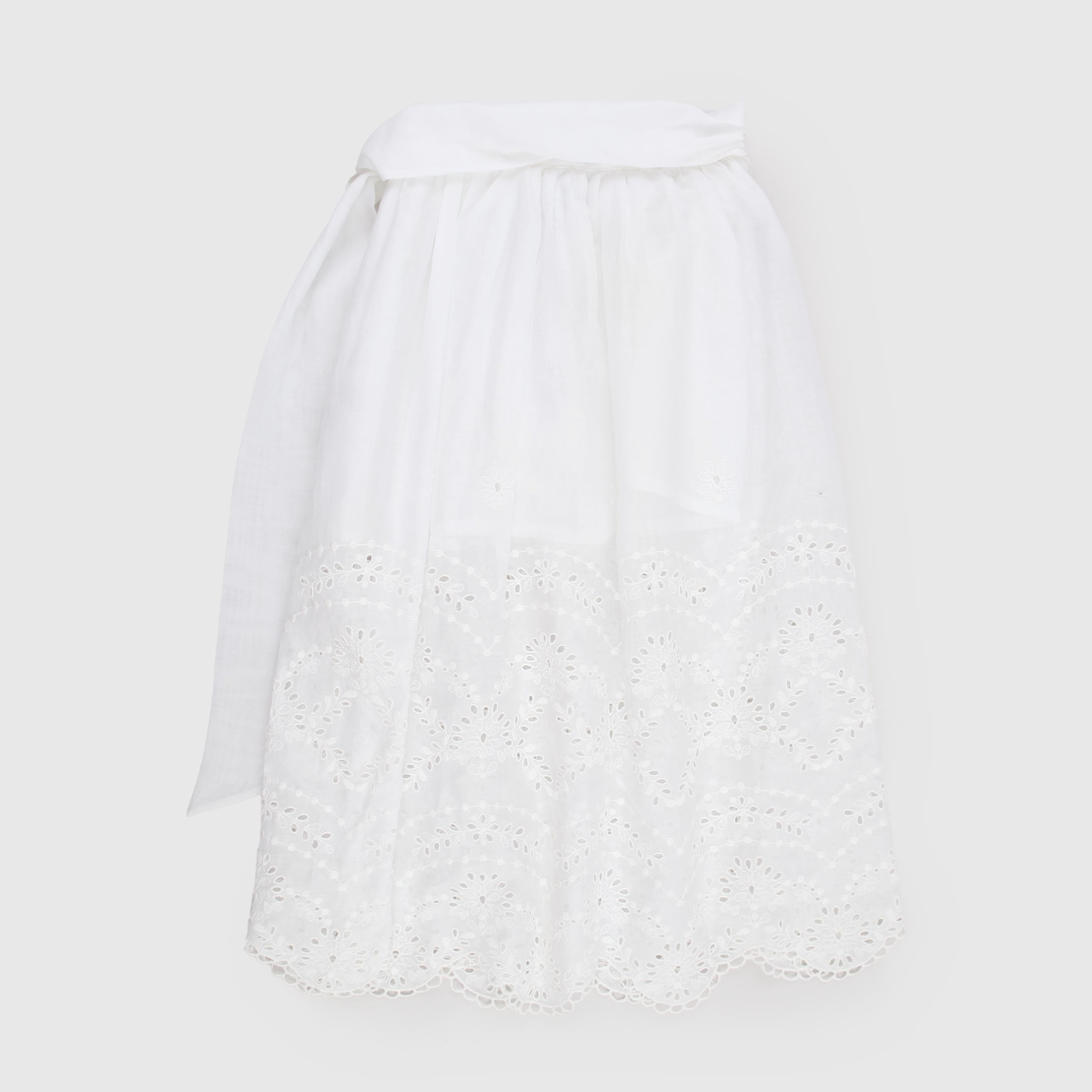 Gonna Lunga Bianca con Lampo Laterale Firmata JESURUM