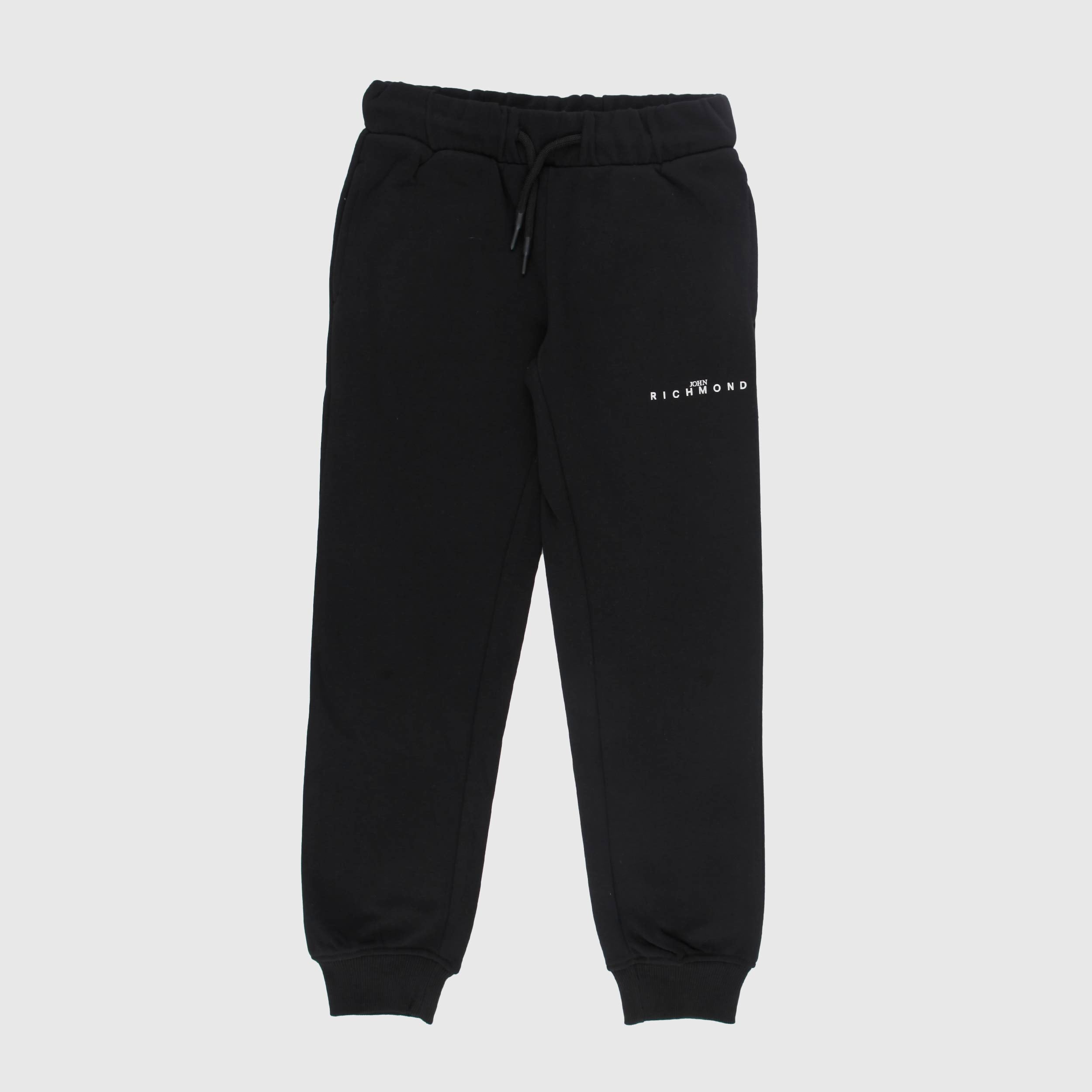 Pantalone Nero con Scritta Bianca Firmato JOHN RICHMOND