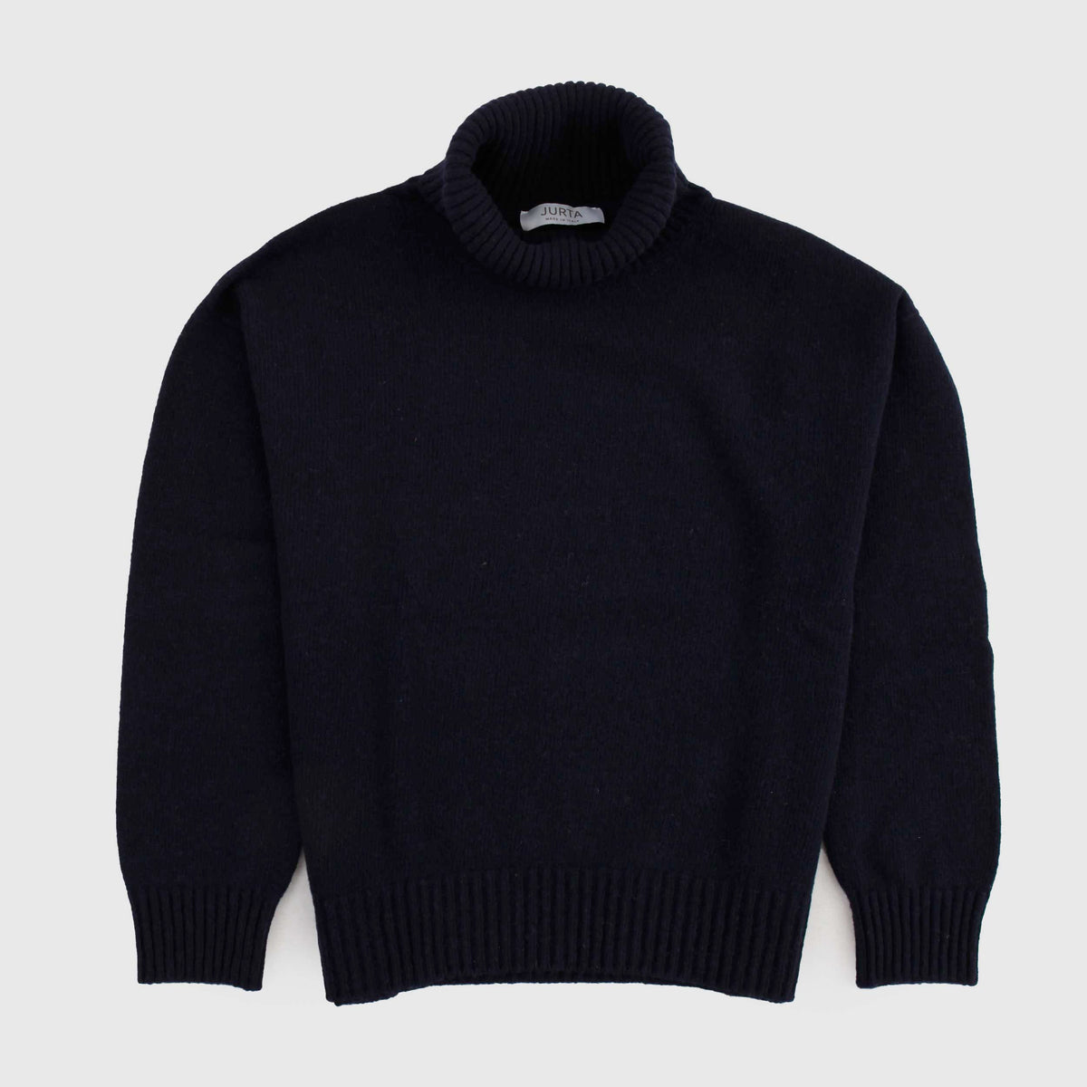 Dolcevita Blu Navy con Lavorazione a Coste per Ragazzi JURTA