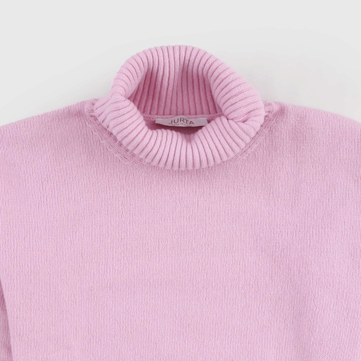Pink Turtleneck with Ribbed Processing for Jurta Boys