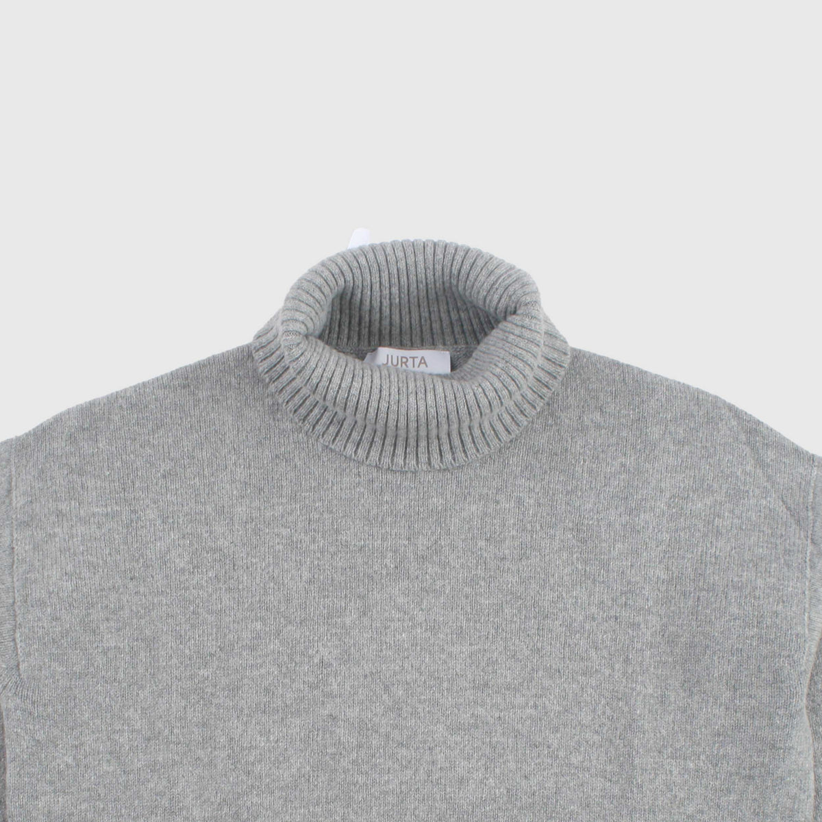 Grey Turtleneck in Pure Cashmere for Girl by JURTA