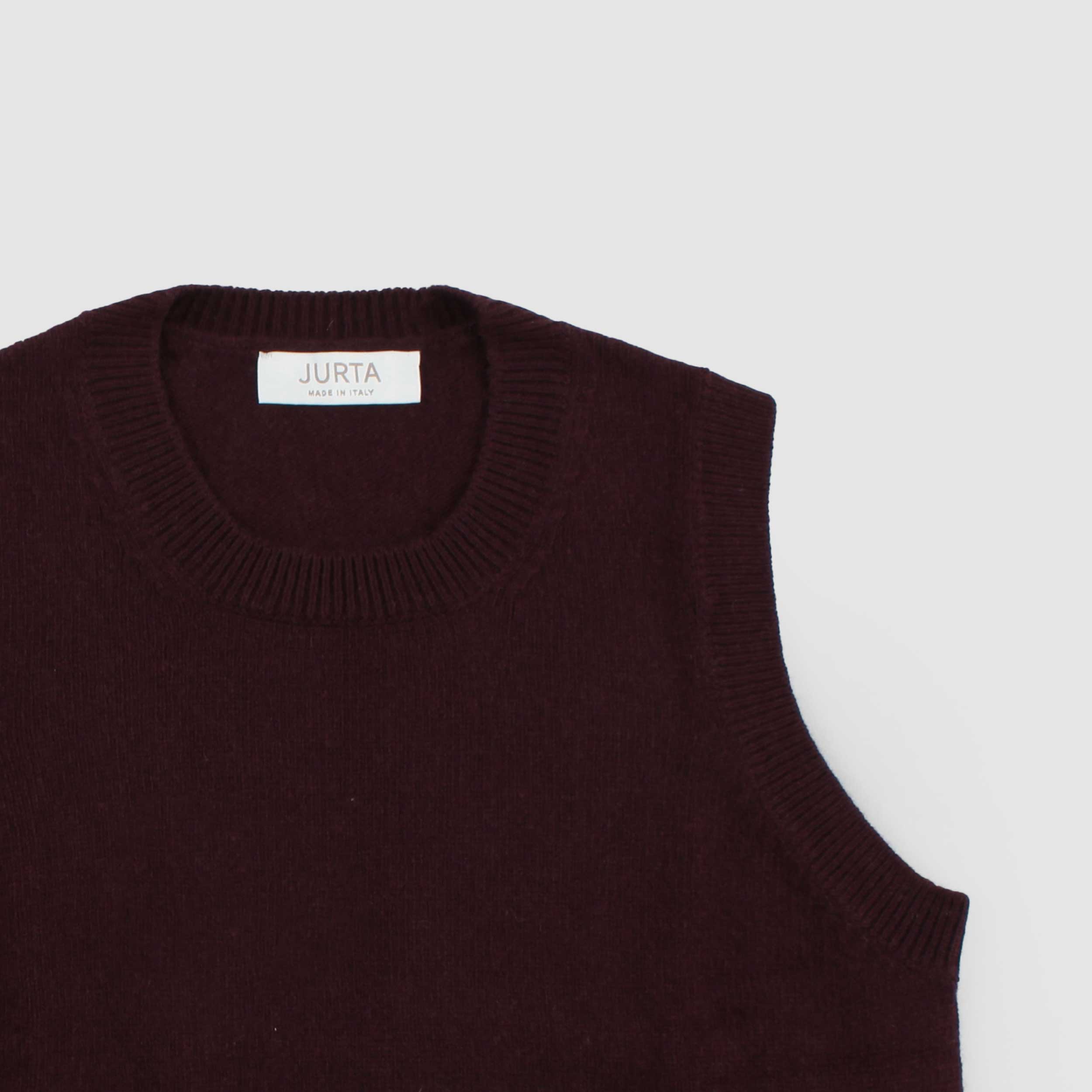 Bordeaux Wool and Cashmere Vest for Girl by JURTA
